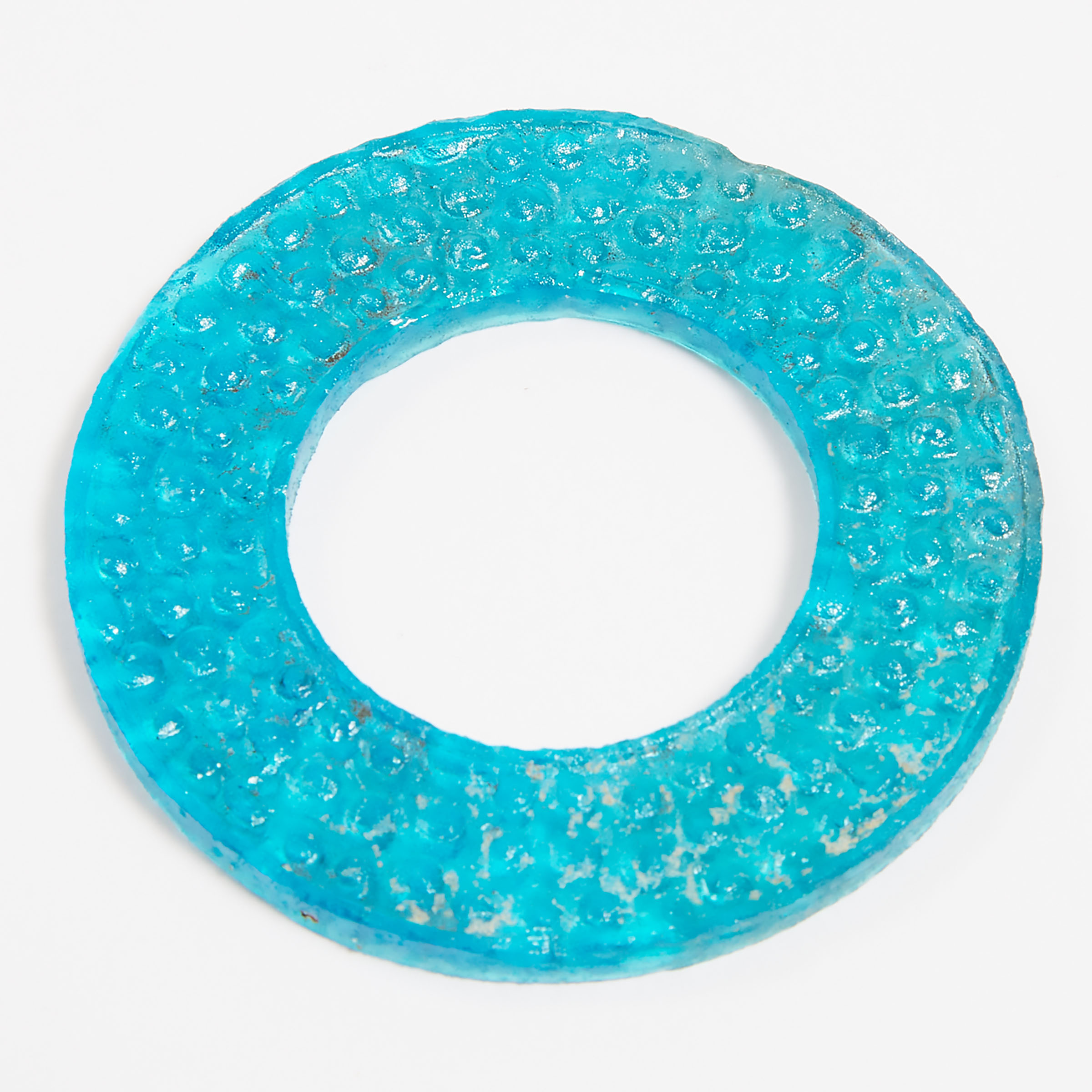A Blue Glass Bi Disc