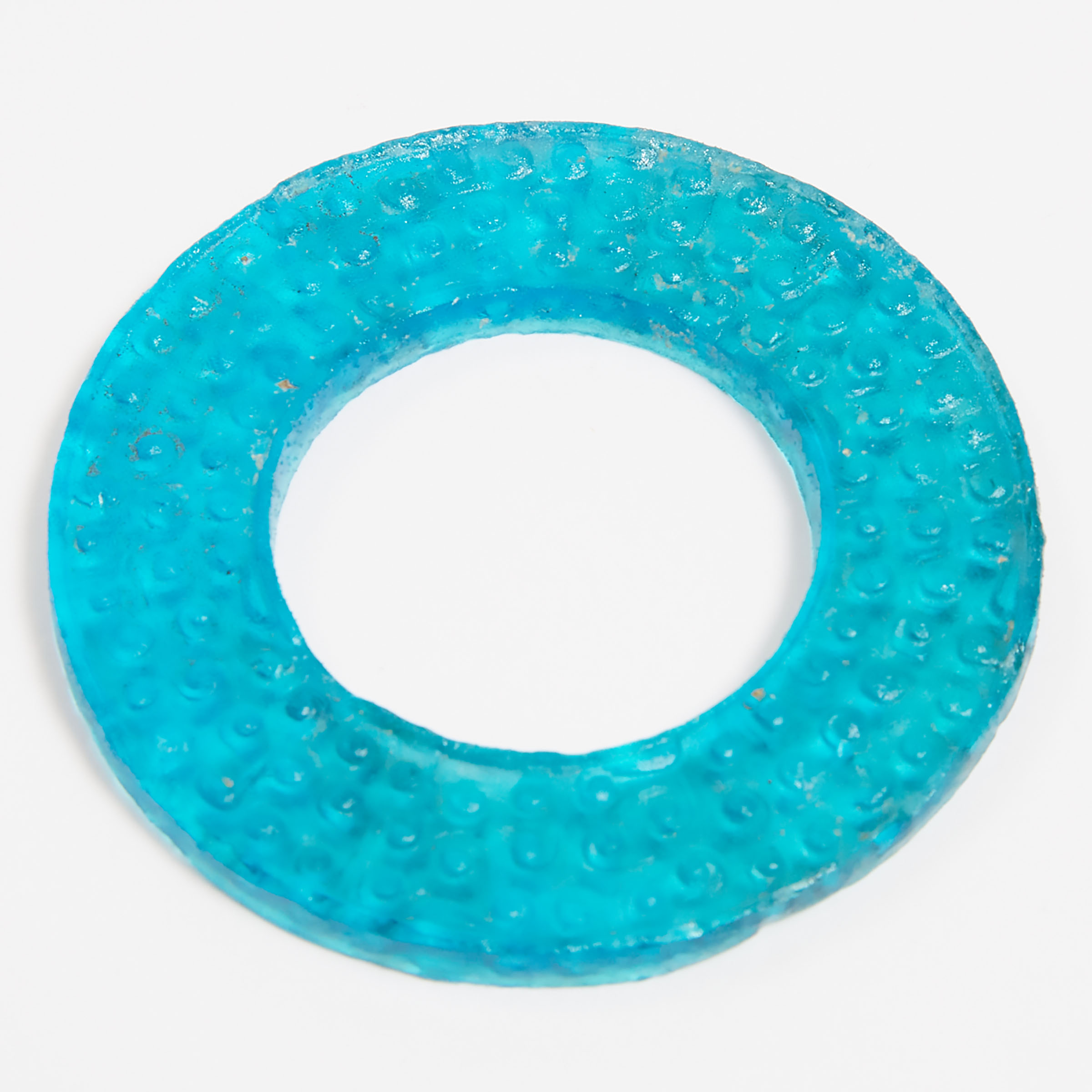 A Blue Glass Bi Disc