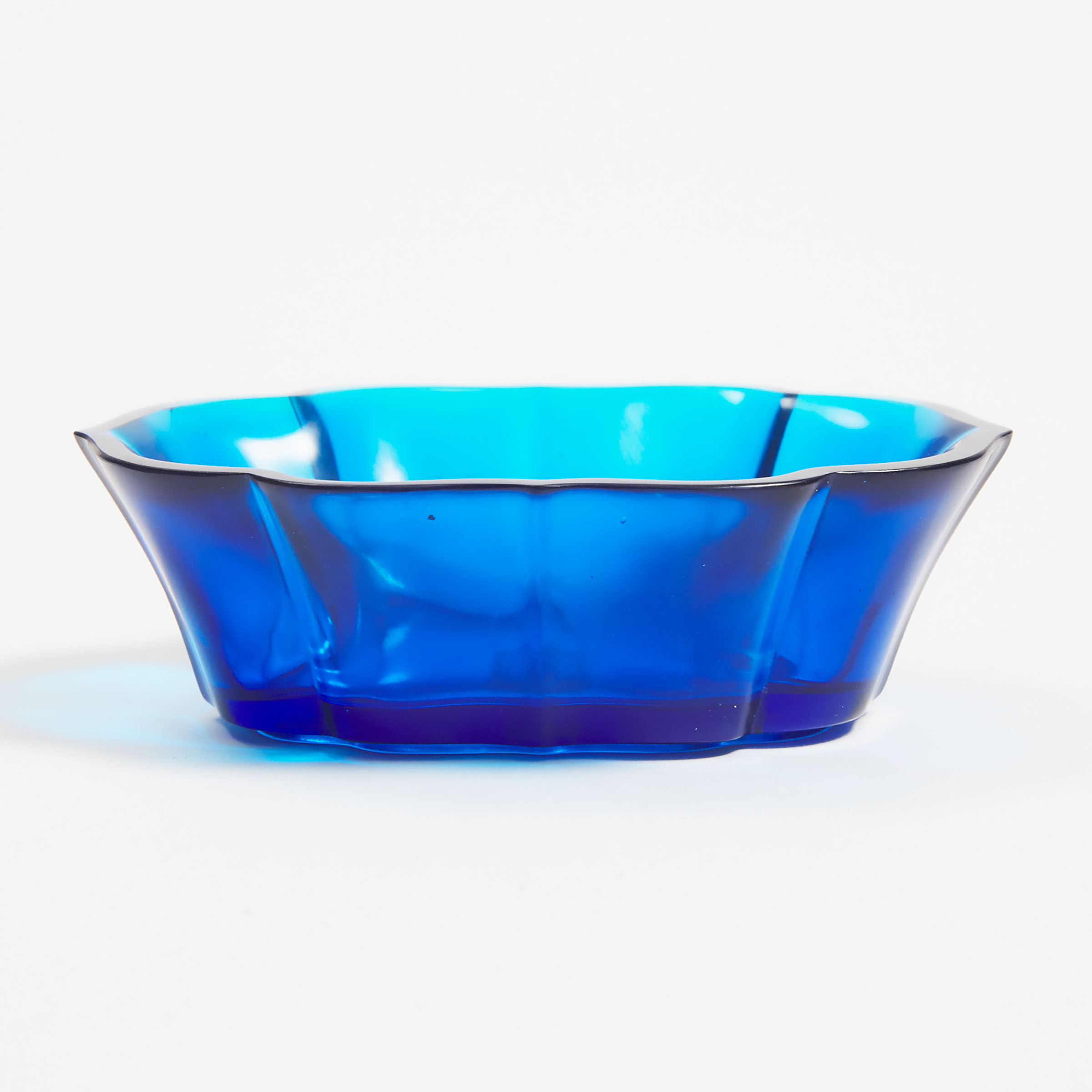 A Blue Glass Brush Washer, Qianlong Mark