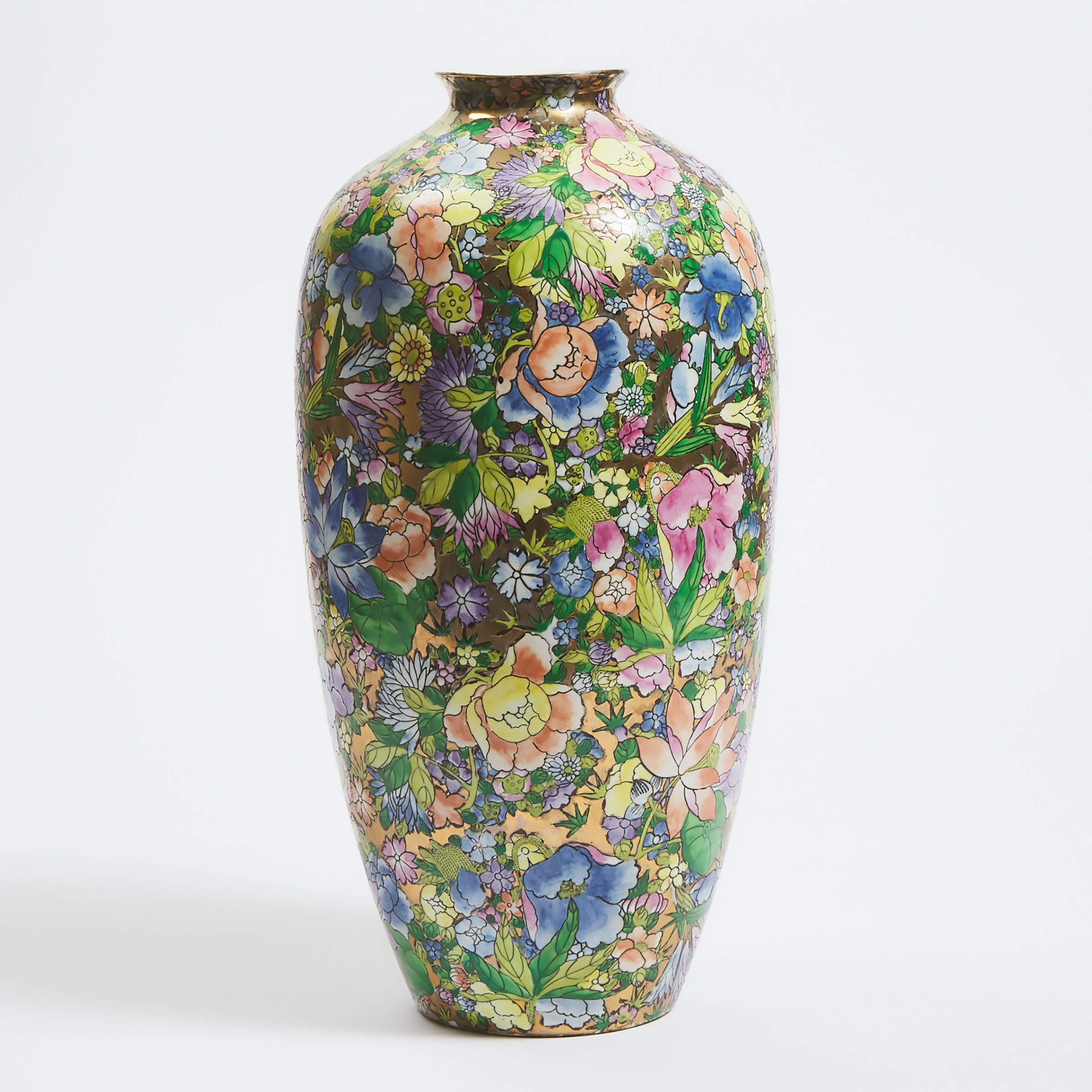 A Canton Export 'Millefleur' Vase, 20th Century