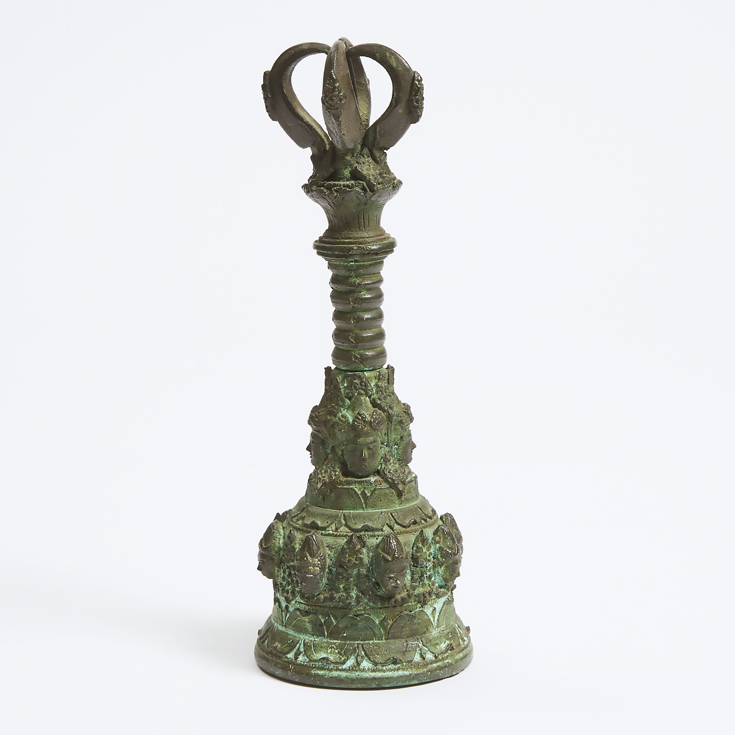 A Bronze Ritual Vajra Bell (Lontjeng), Java, 14th Century or Later