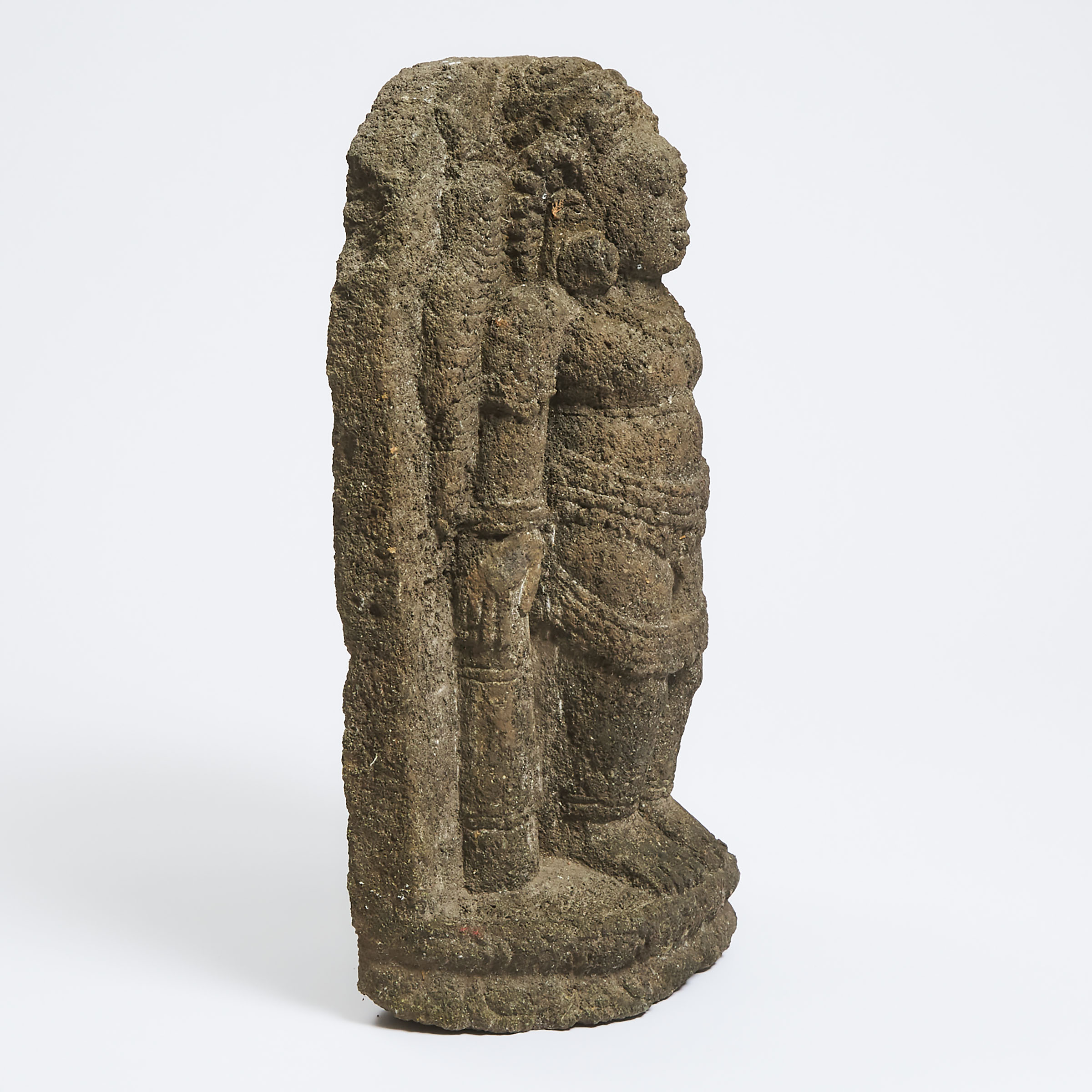 An Andesite Stele of a Standing Deity, Majapahit Empire, Java, 14th Century