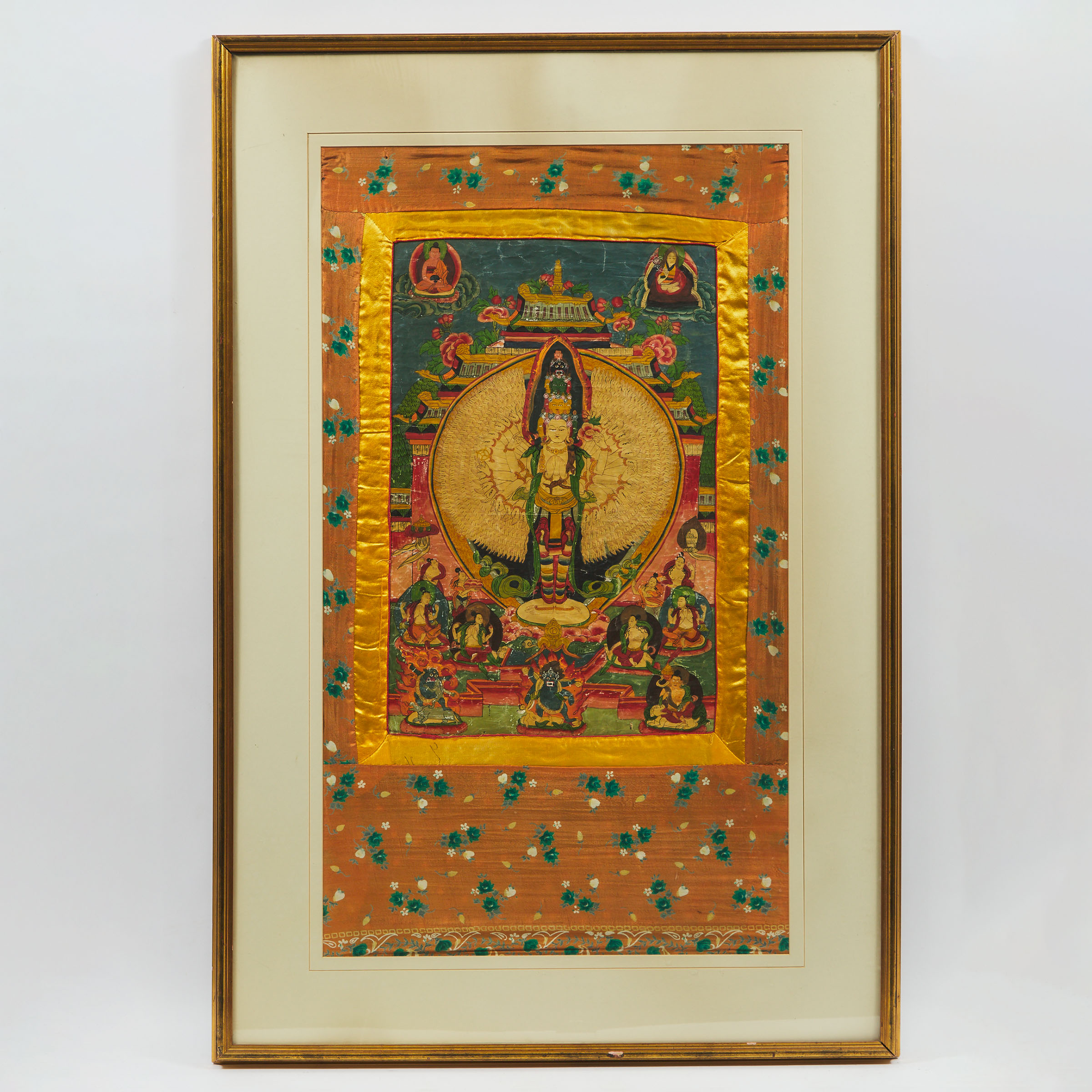A Thangka of Thousand-Armed Avalokiteshvara, 19th/20th Century