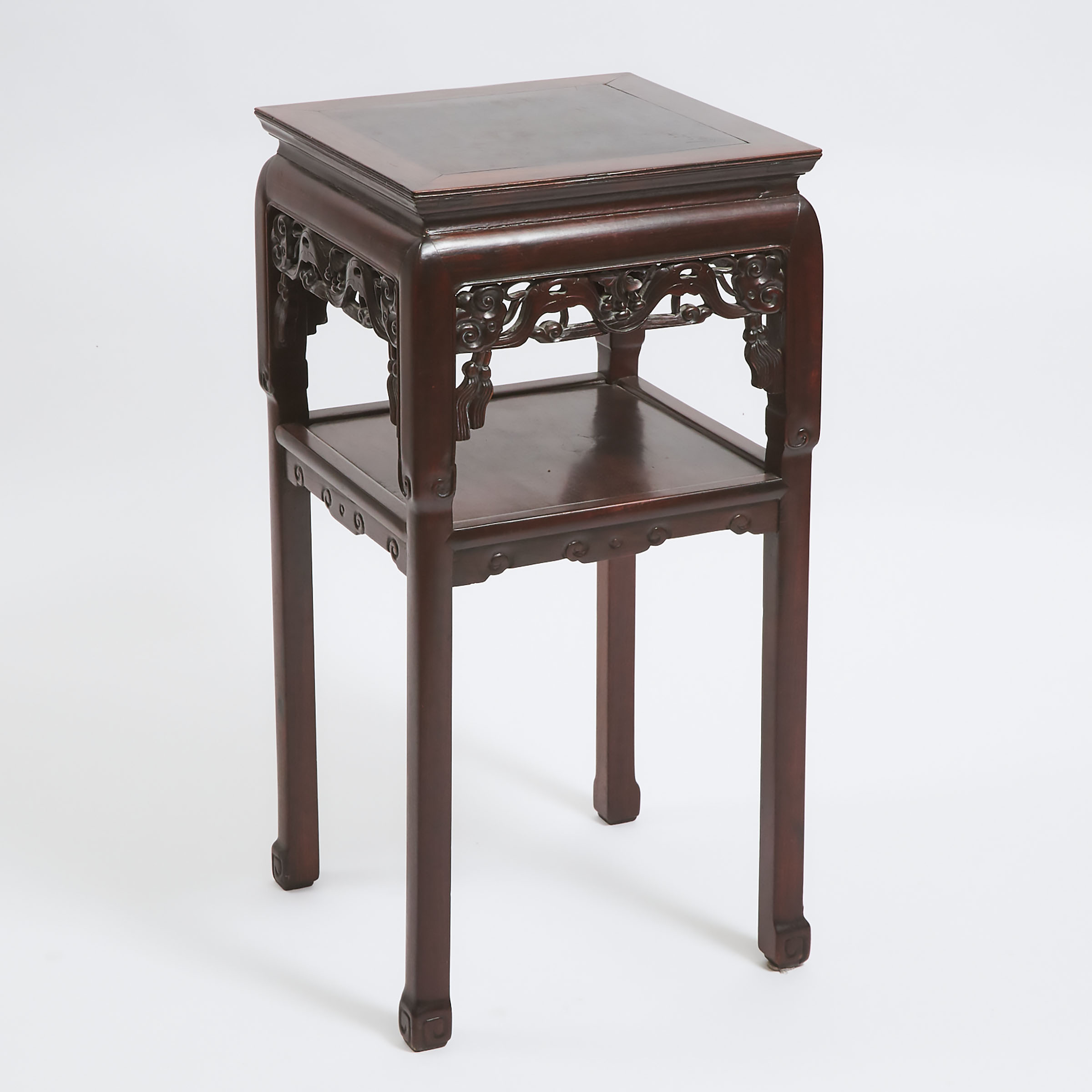 A Chinese Rosewood Square Table, Early to Mid 20th Century 