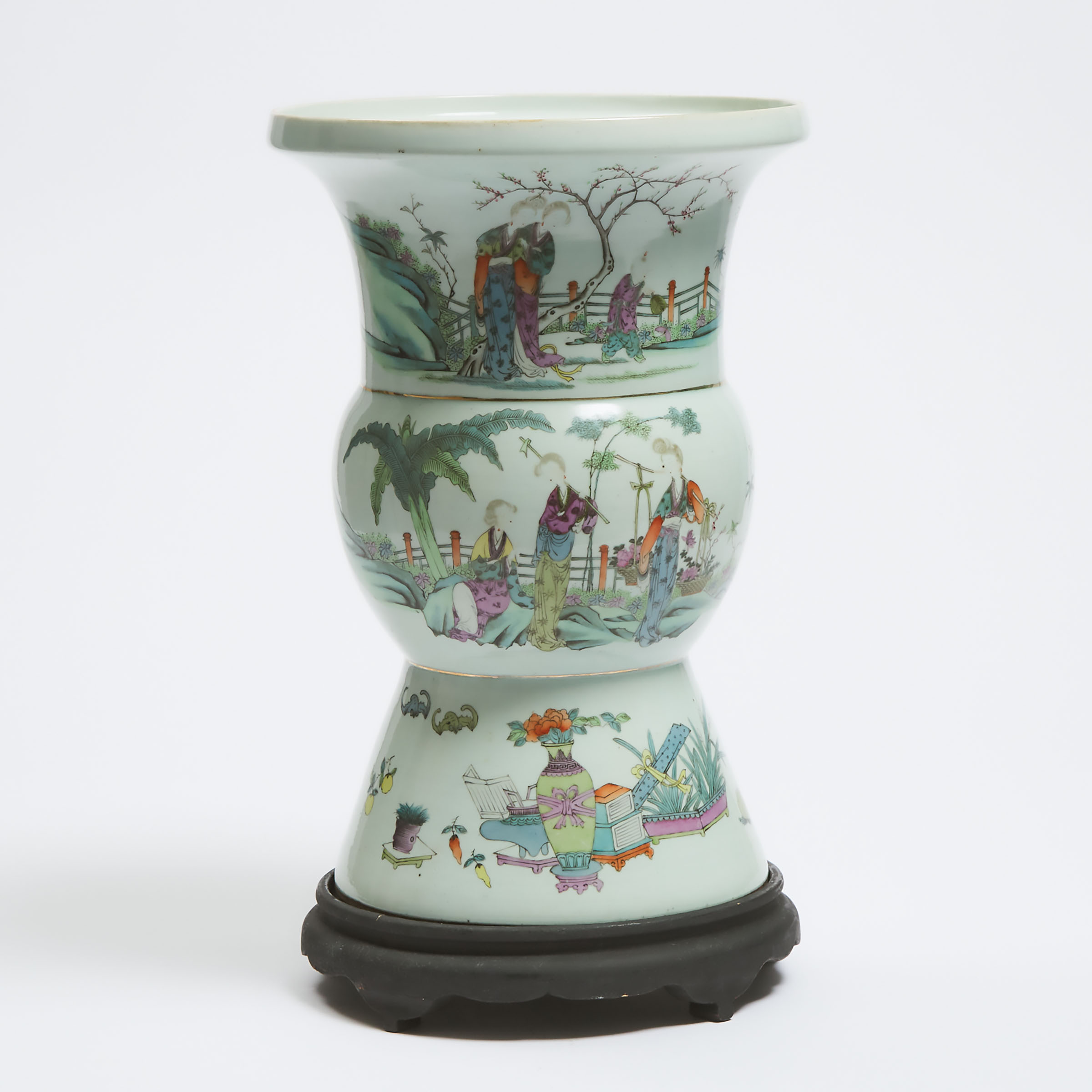 A Qianjiang Enameled Beaker Vase, Republican Period