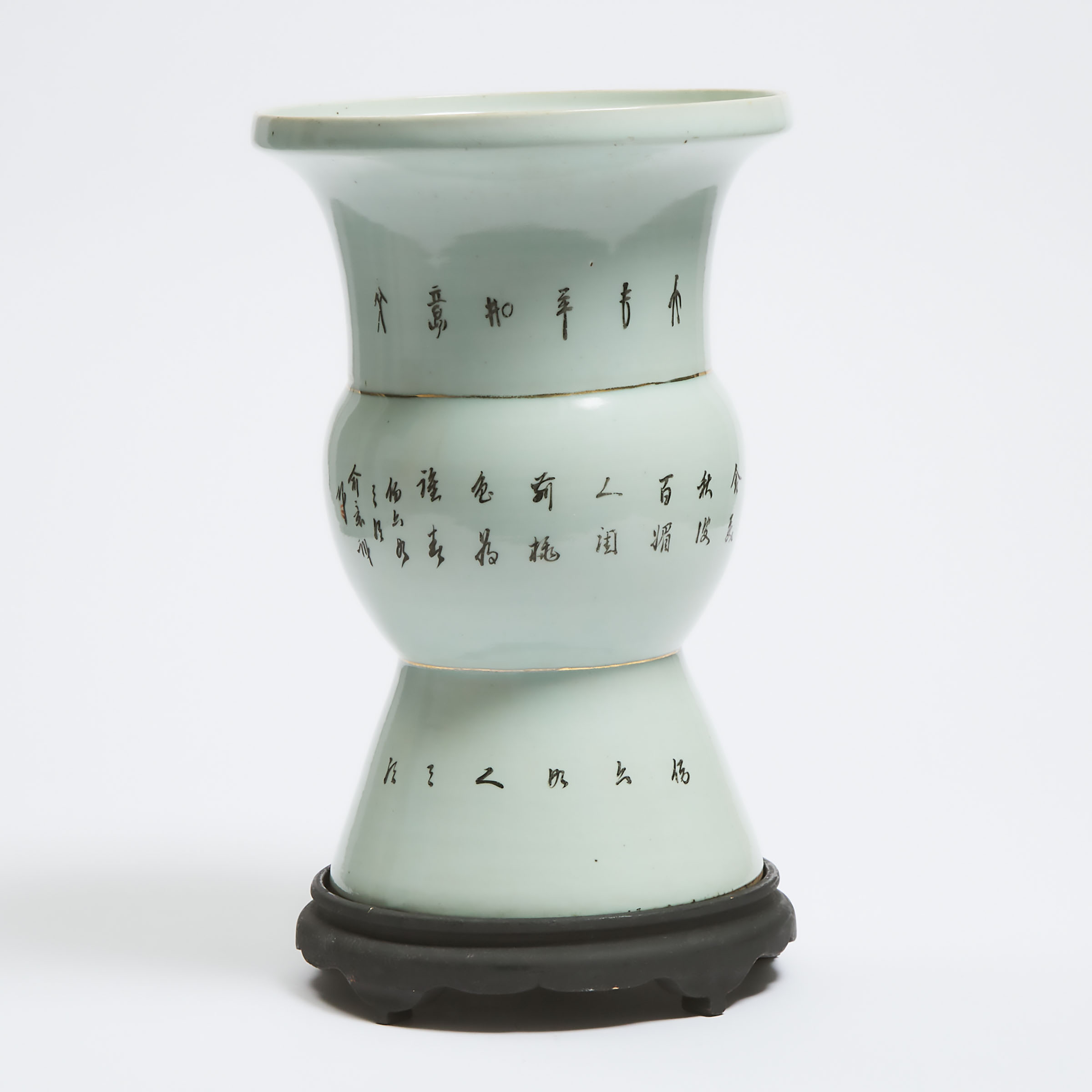 A Qianjiang Enameled Beaker Vase, Republican Period