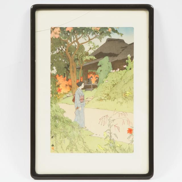 Kawase Hasui (1883-1957), Hiroshi Yoshida (1876-1950), Tsuchiya Koitsu (1870-1949), Shiro Kasamatsu (1898-1991), Takashi Ito (1894-1982), and Other, A Group of Eight Japanese Woodblock Prints
