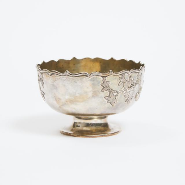 A Chinese Export Silver 'Three Abundances' Bowl, Late 19th/Early 20th Century