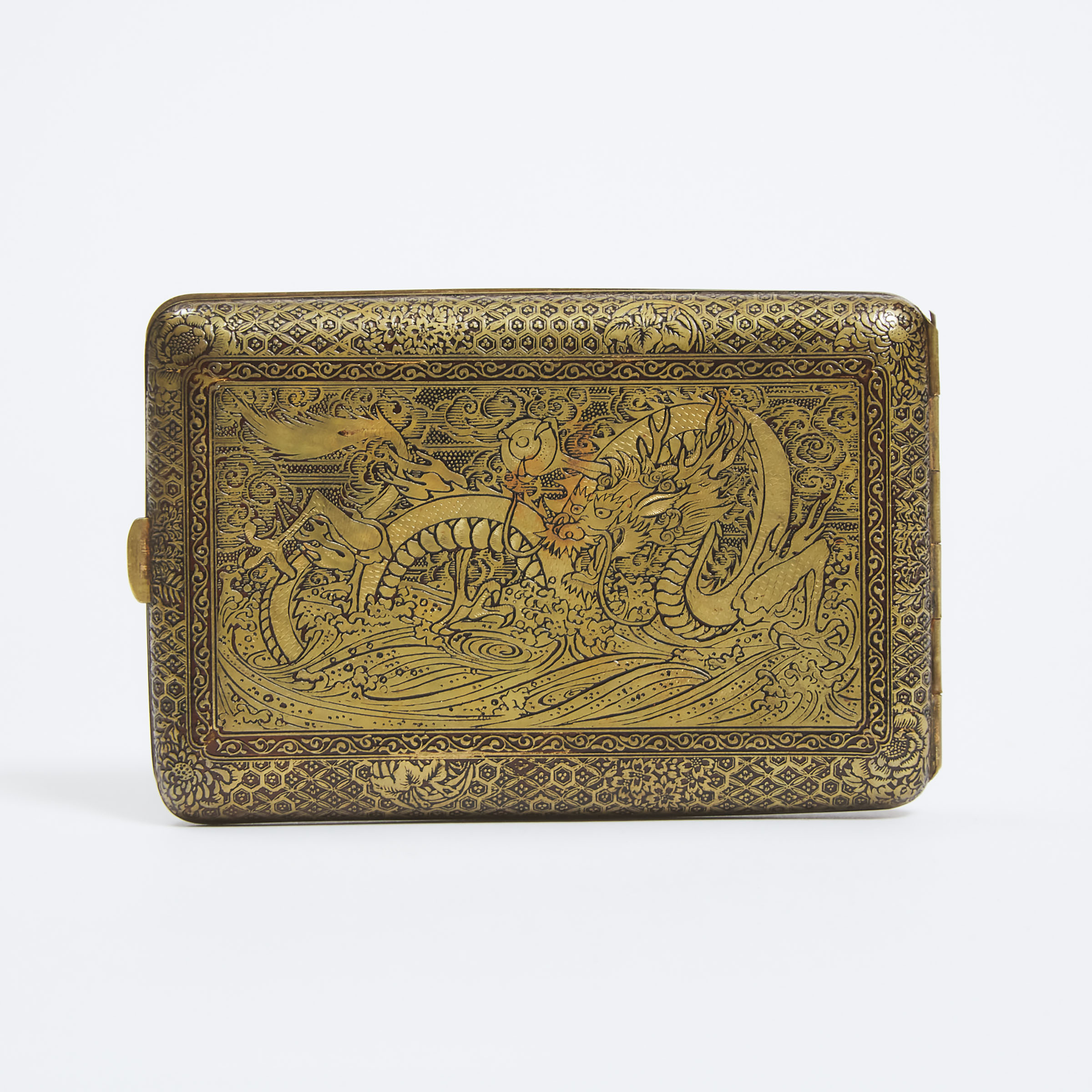 A Japanese Komai Cigarette Case, Meiji Period 
