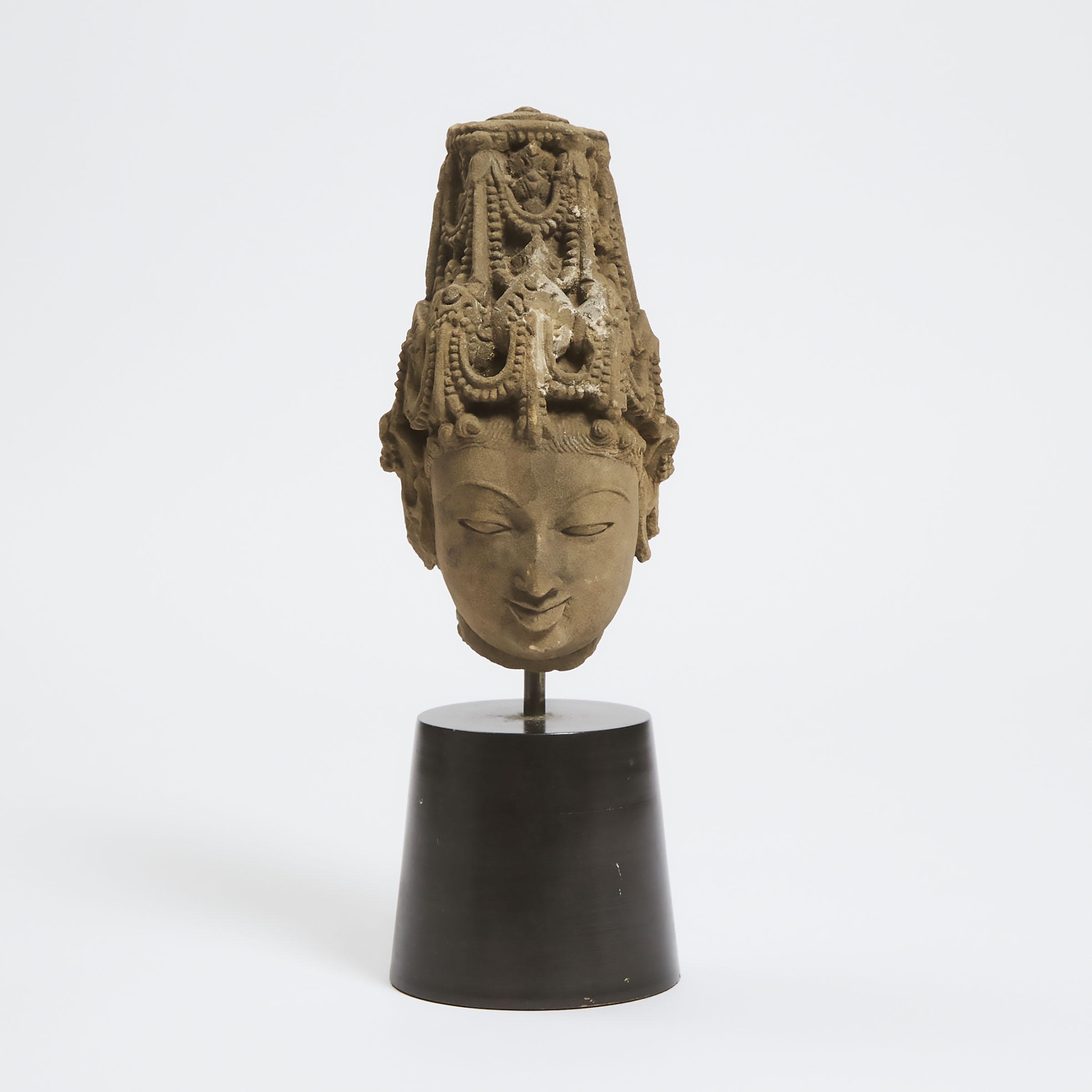 A Pala Sandstone Head of Vishnu, 12th Century or Later