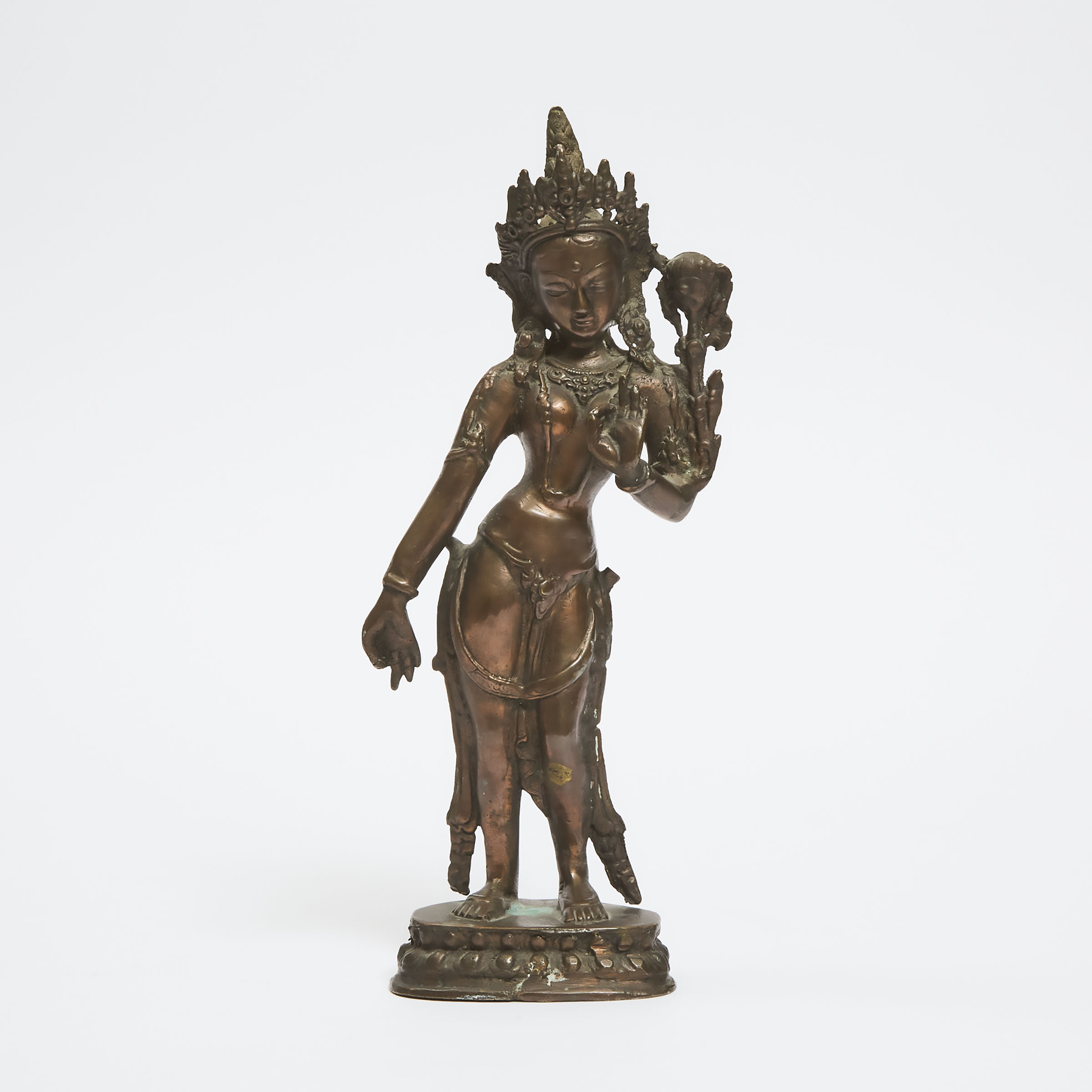 A Nepalese Bronze Figure of Tara, 20th Century