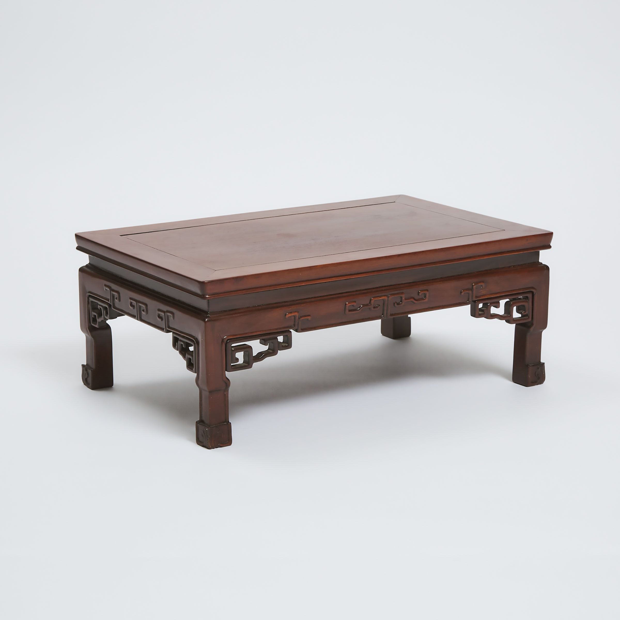 A Small Chinese Hardwood Rectangular Stand