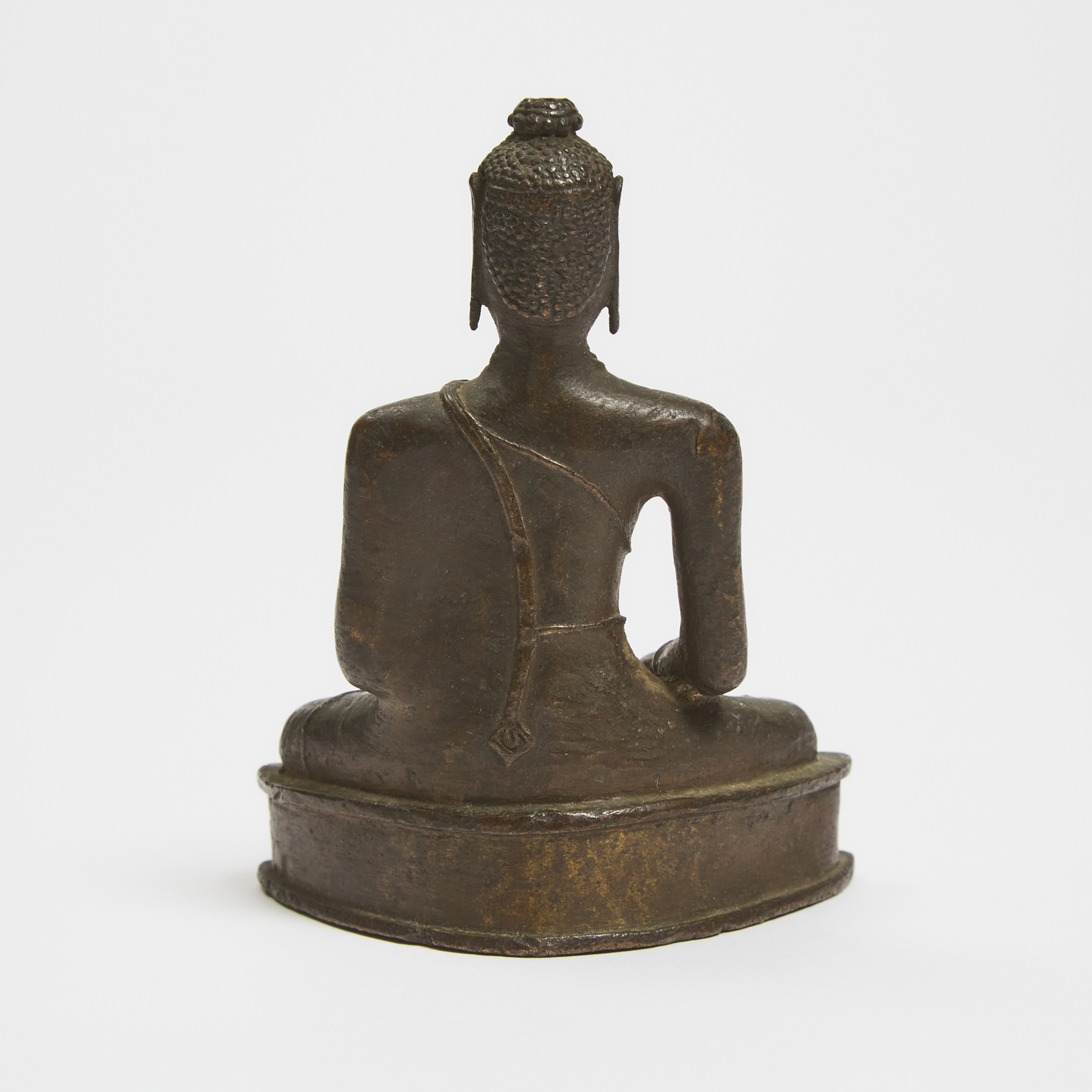 A Small Bronze Figure of Buddha, Sri Lanka, 16th Century