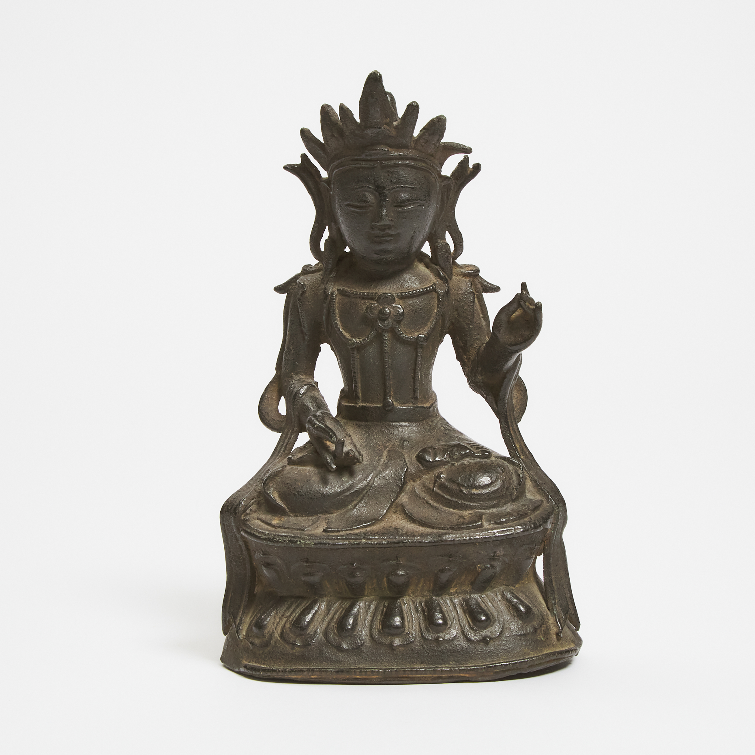 A Bronze Figure of Buddha, Ming Dynasty (1368-1644)