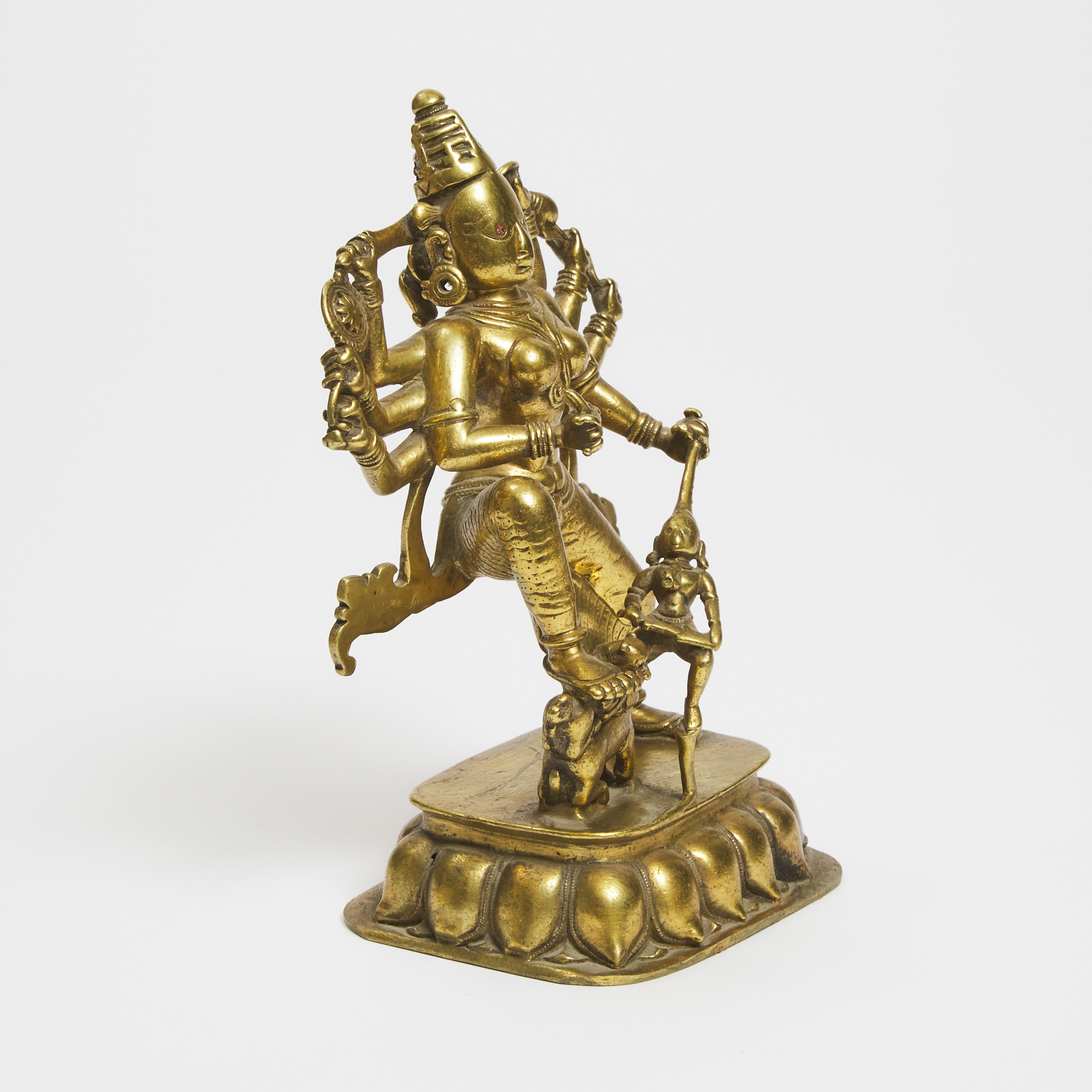 An Indian Bronze Figure of Durga, Maharashtra, 17th Century
