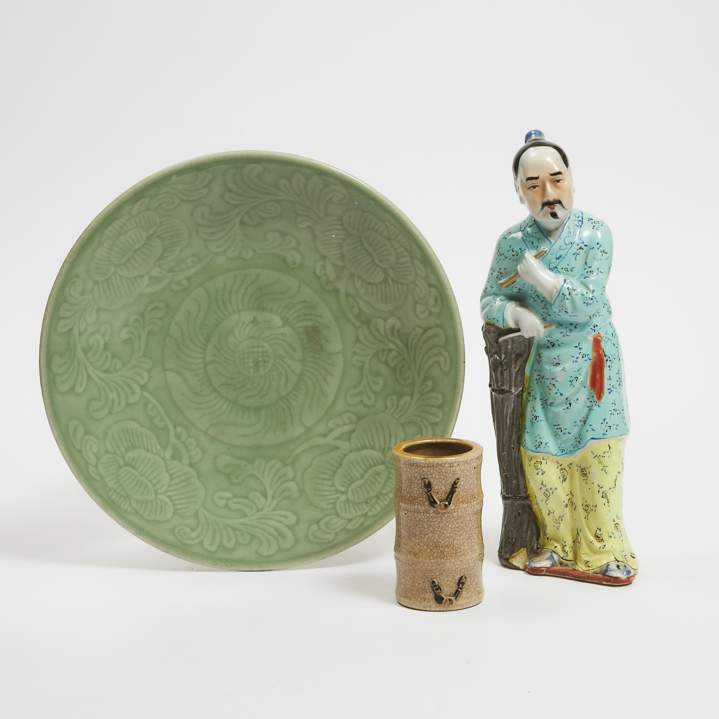 A Group of Three Porcelain Items, 19th/20th Century