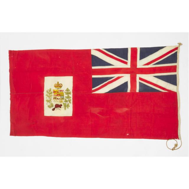 Large Canadian Red Ensign, 19th century