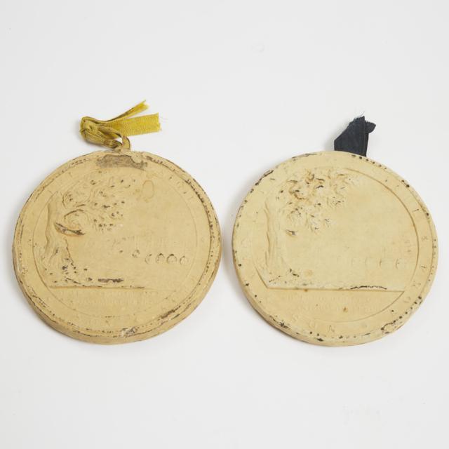 Two Large Document Seals, Lower Canada, early 19th century