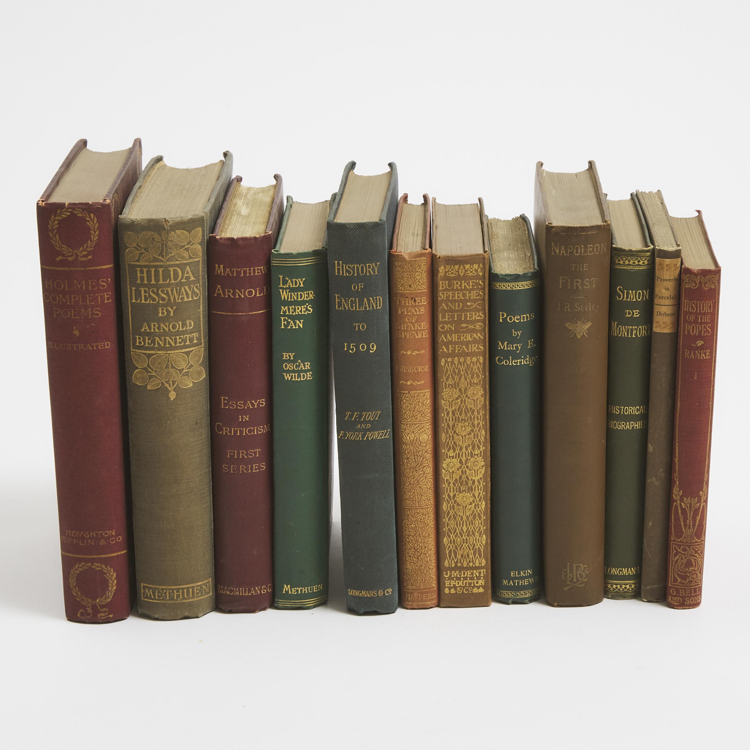 12 Volumes from the Library of Vincent Massey and Alice Parkin Massey, 19th/early 20th centuries