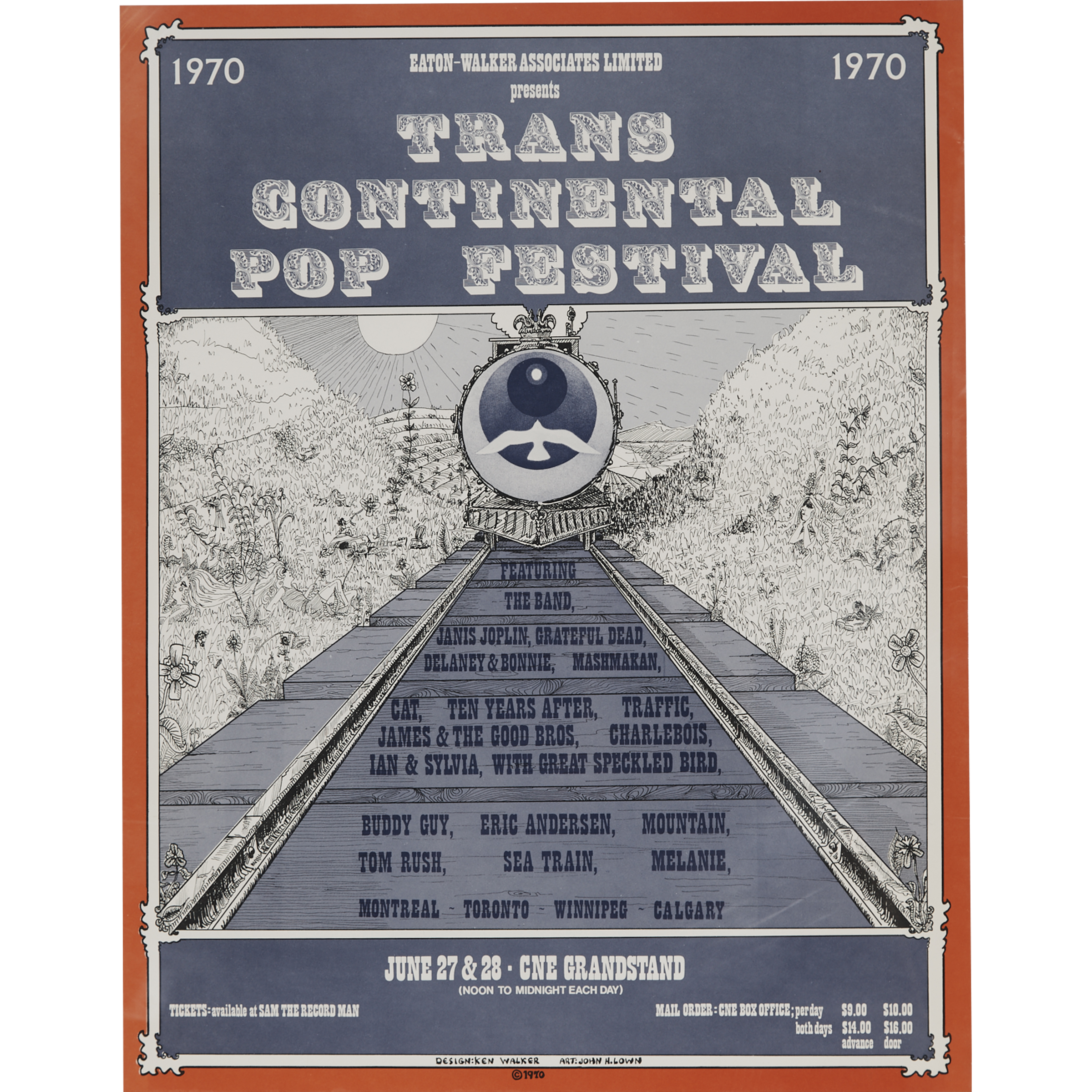 Trans Continental Pop Festival (Festival Express) Poster, 1970