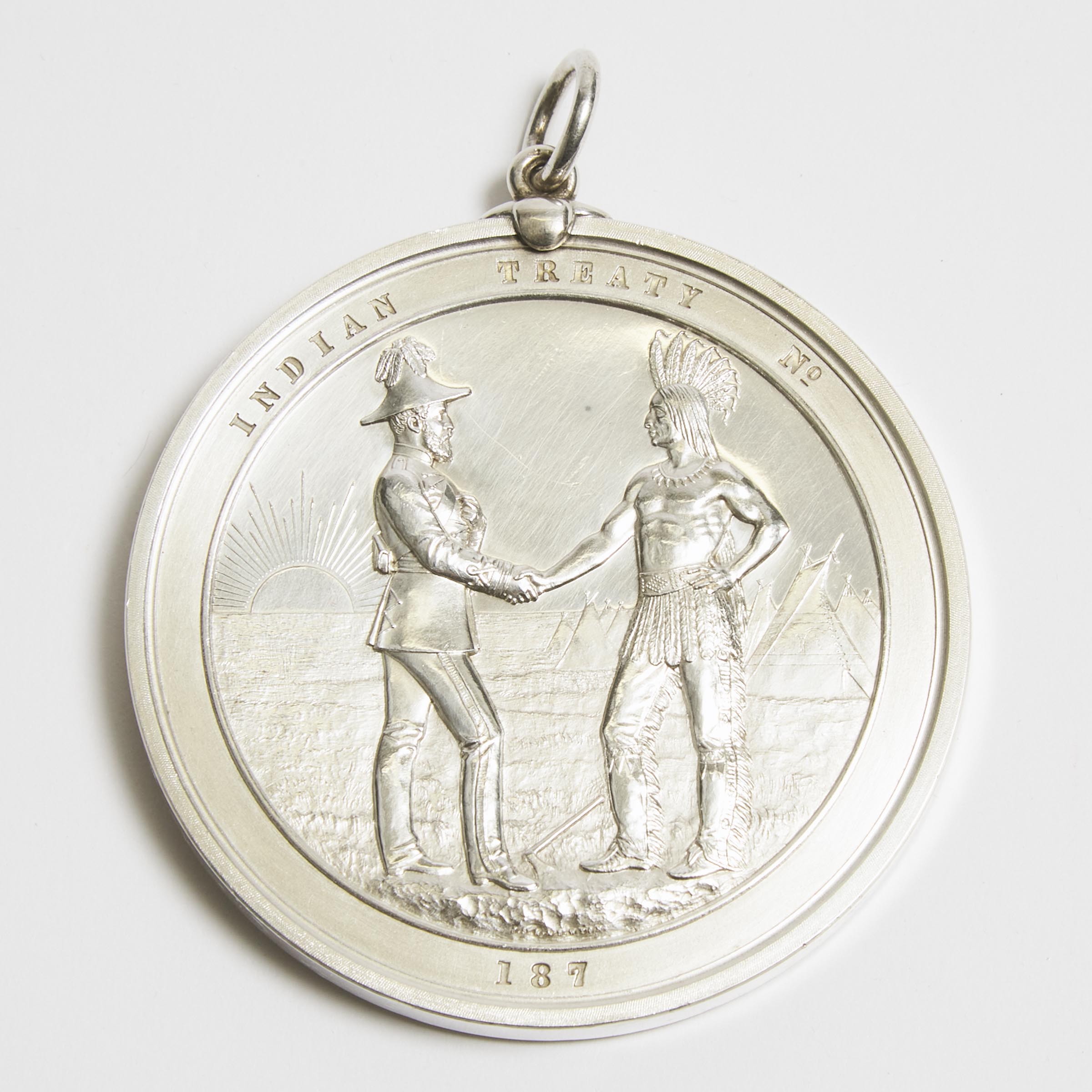 Canadian Indian Peace Treaty Silver Medal, Unissued, after 1870