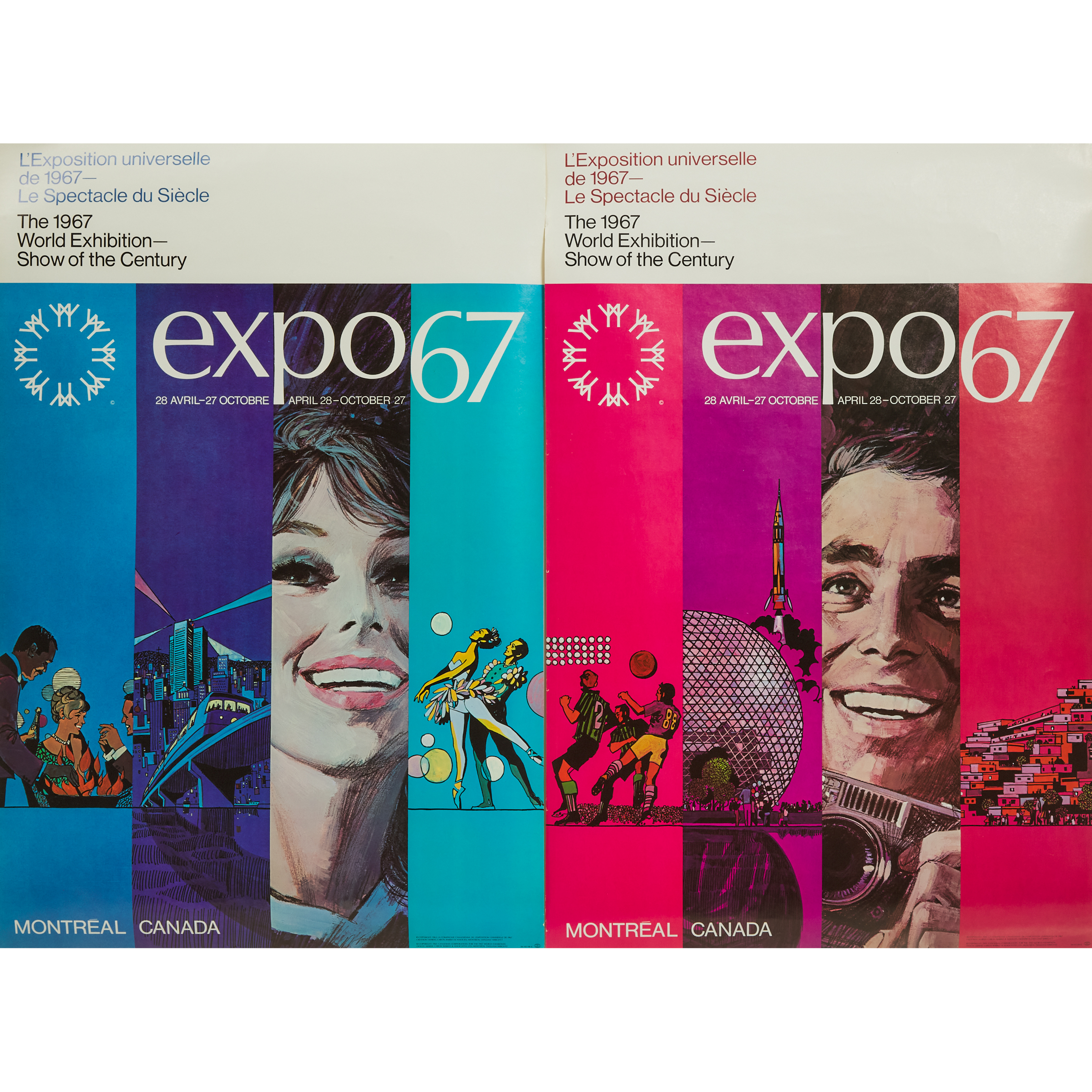 Pair of Expo '67 Posters, 1967