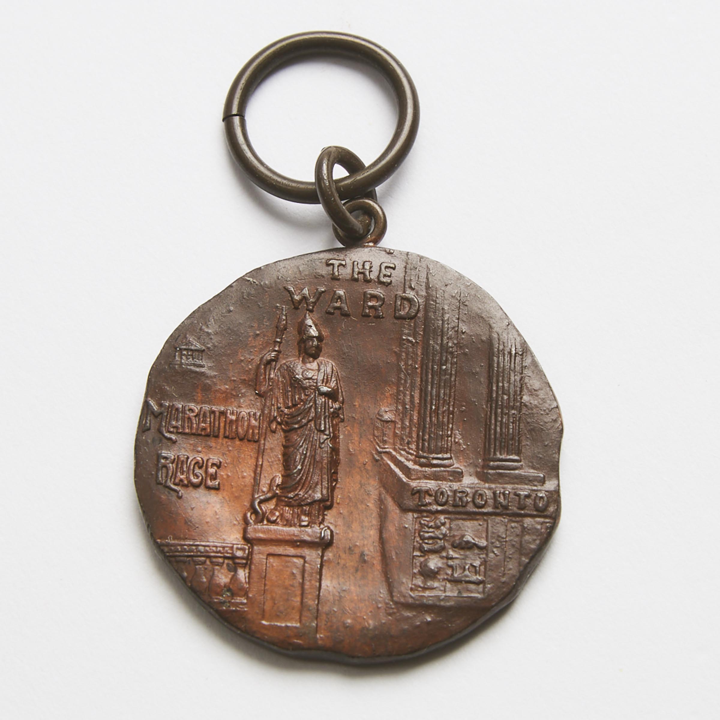 Copper 'The Ward Marathon Race' Medallion, Toronto, c.1906