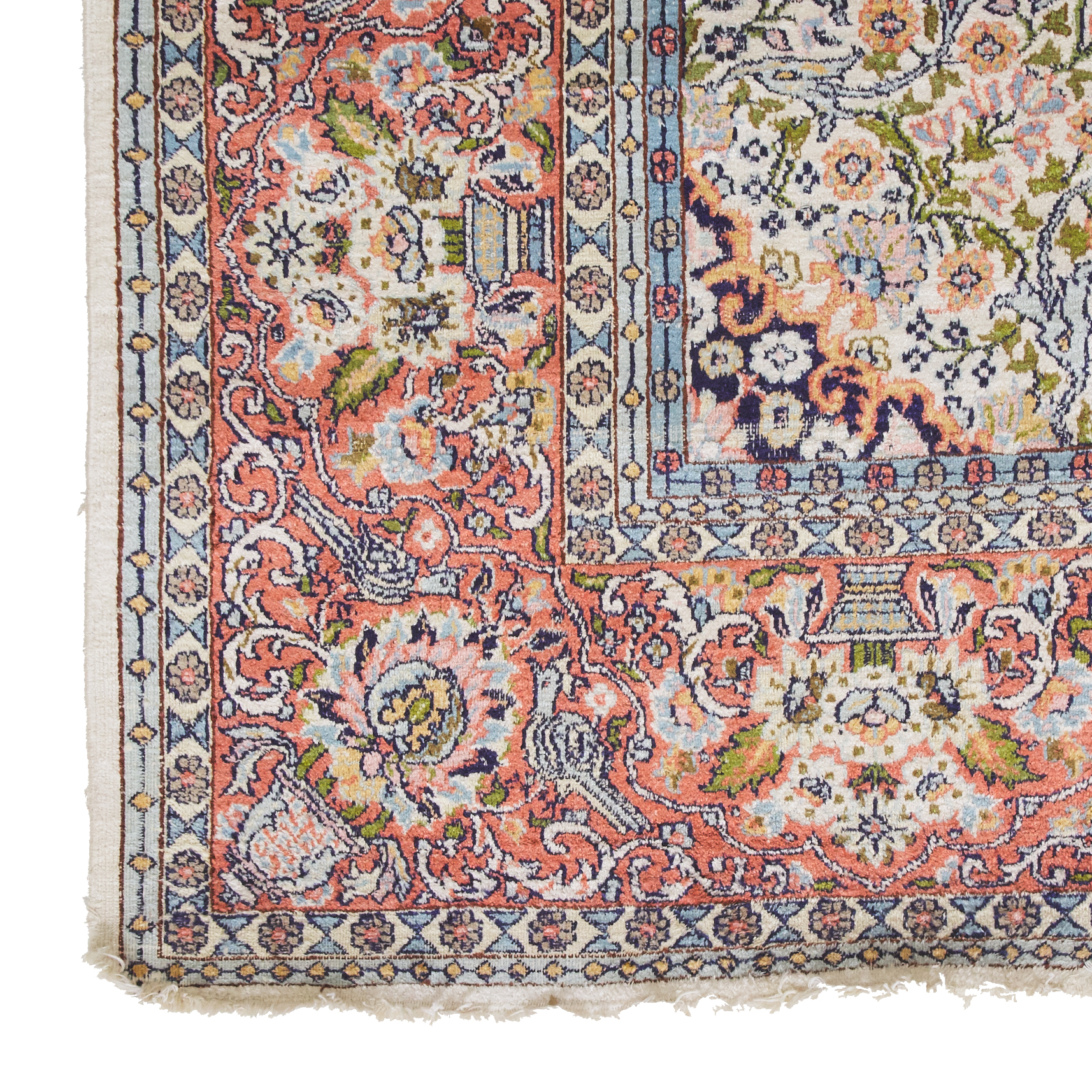Indian Kashmir (Mercerized Cotton) Carpet, c.1960