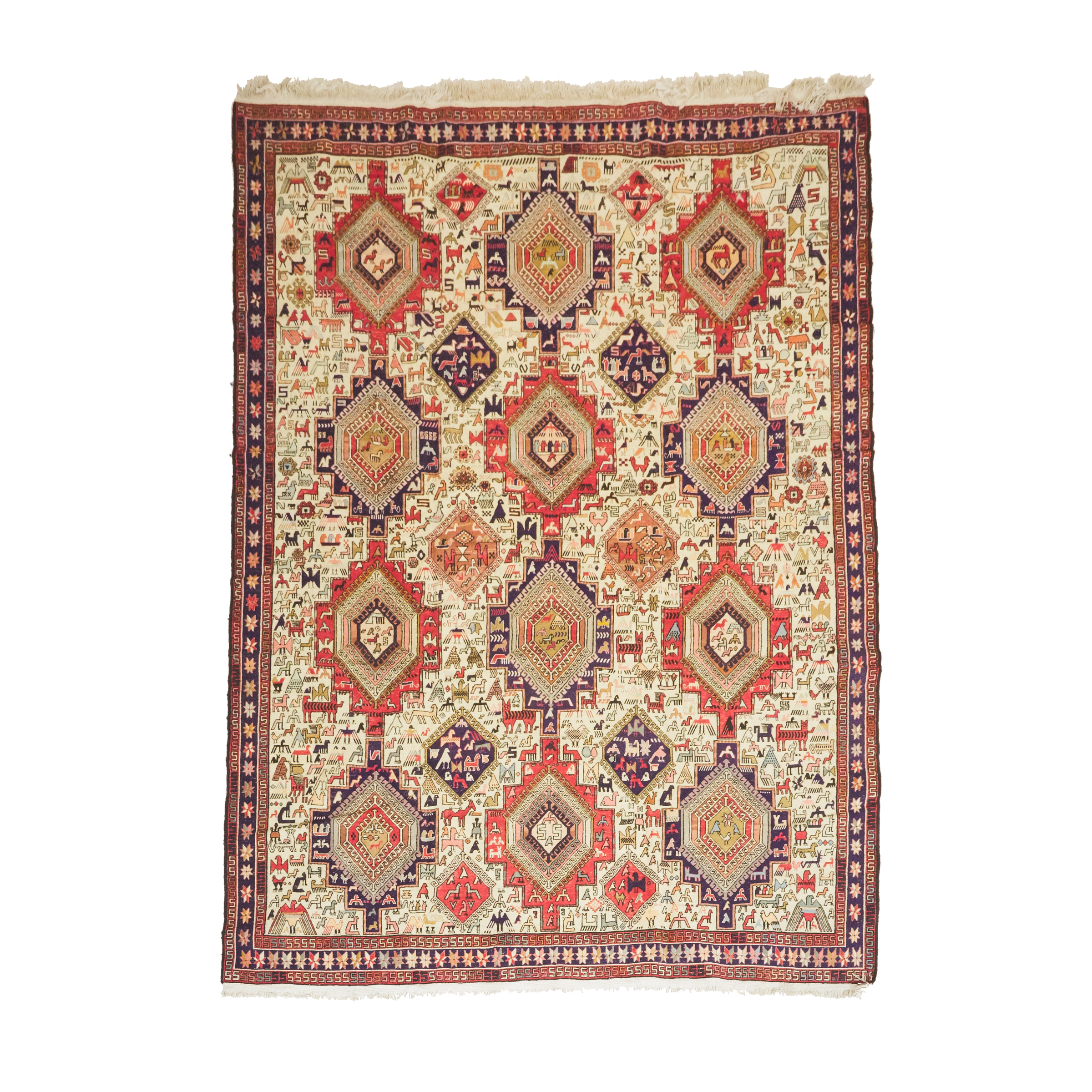 Ardabil Soumak Carpet, Persian, c.1960/70