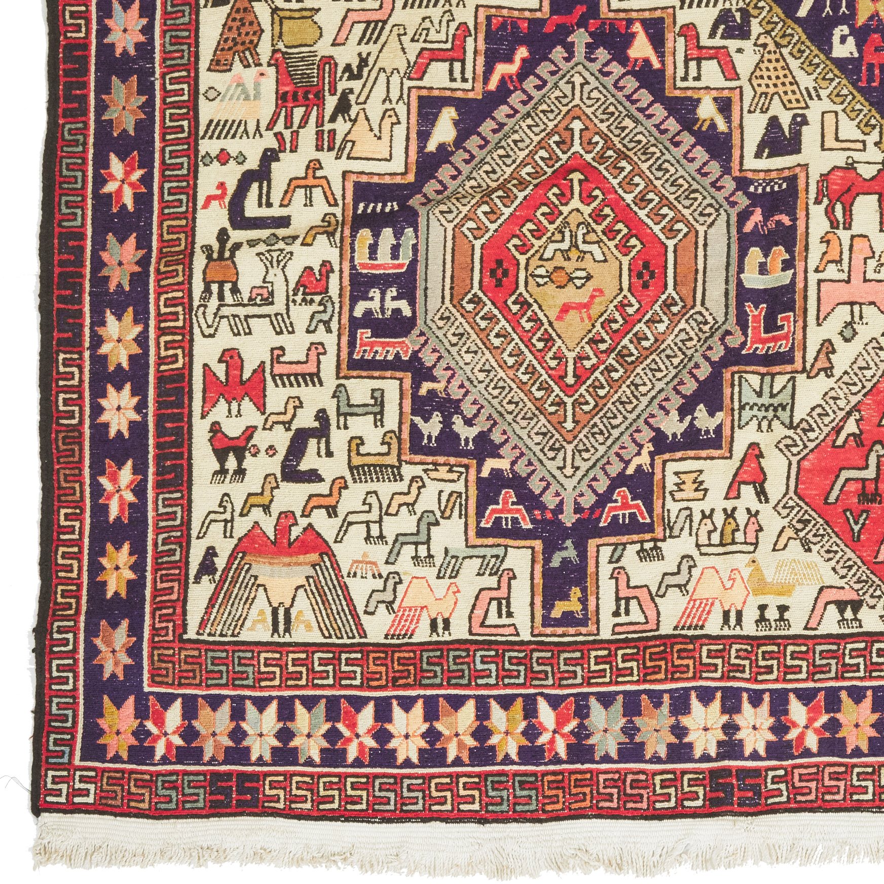 Ardabil Soumak Carpet, Persian, c.1960/70