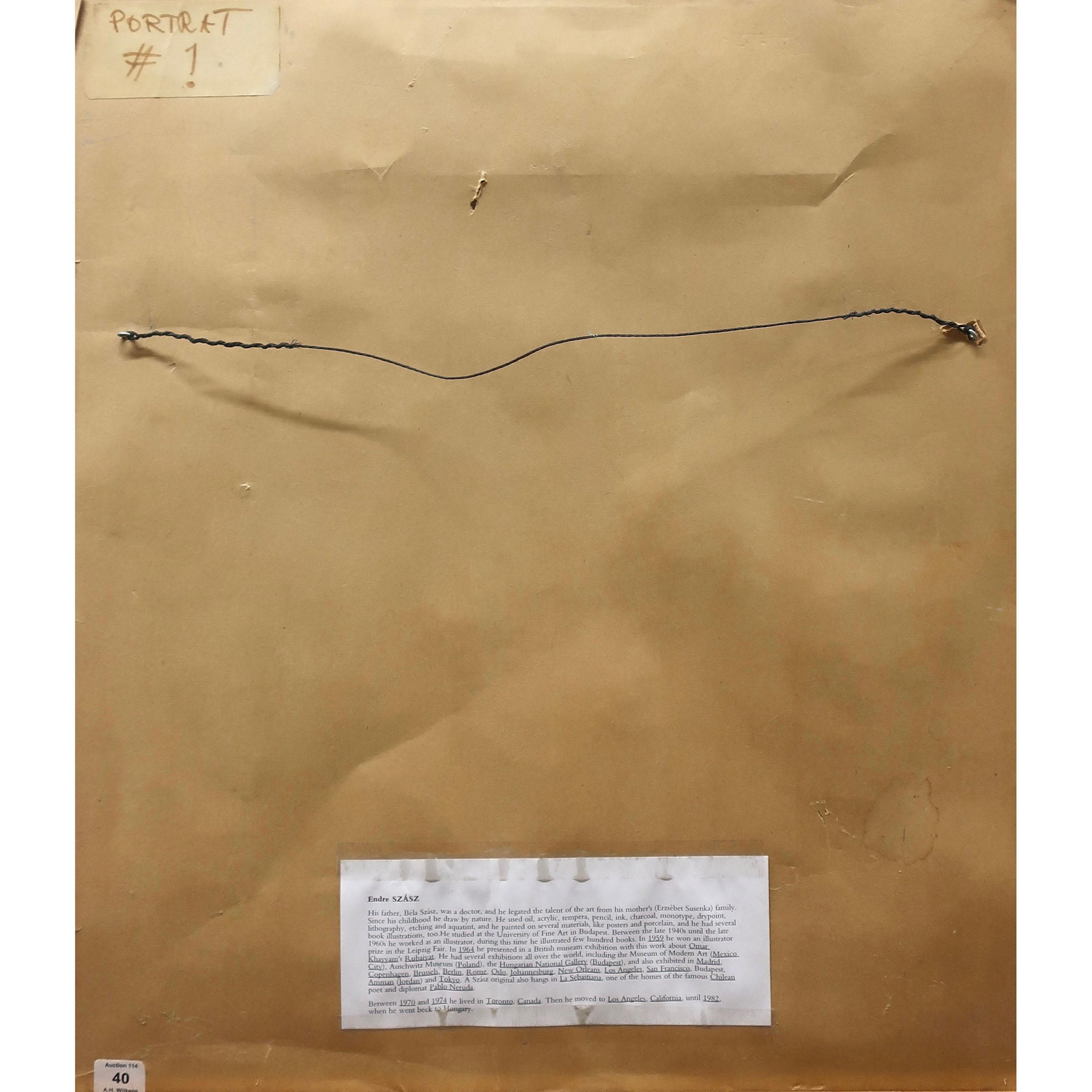 ENDRE SZÁSZ (HUNGARIAN-CANADIAN, 1926-2003)     