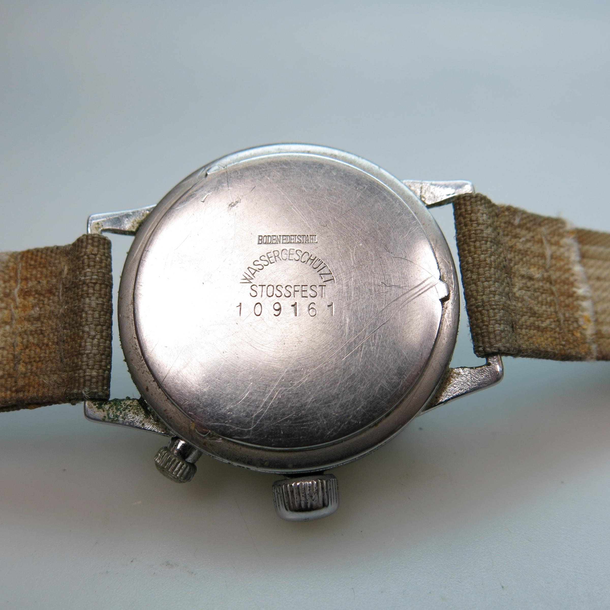 Hanhart Wristwatch With One Button Chronograph