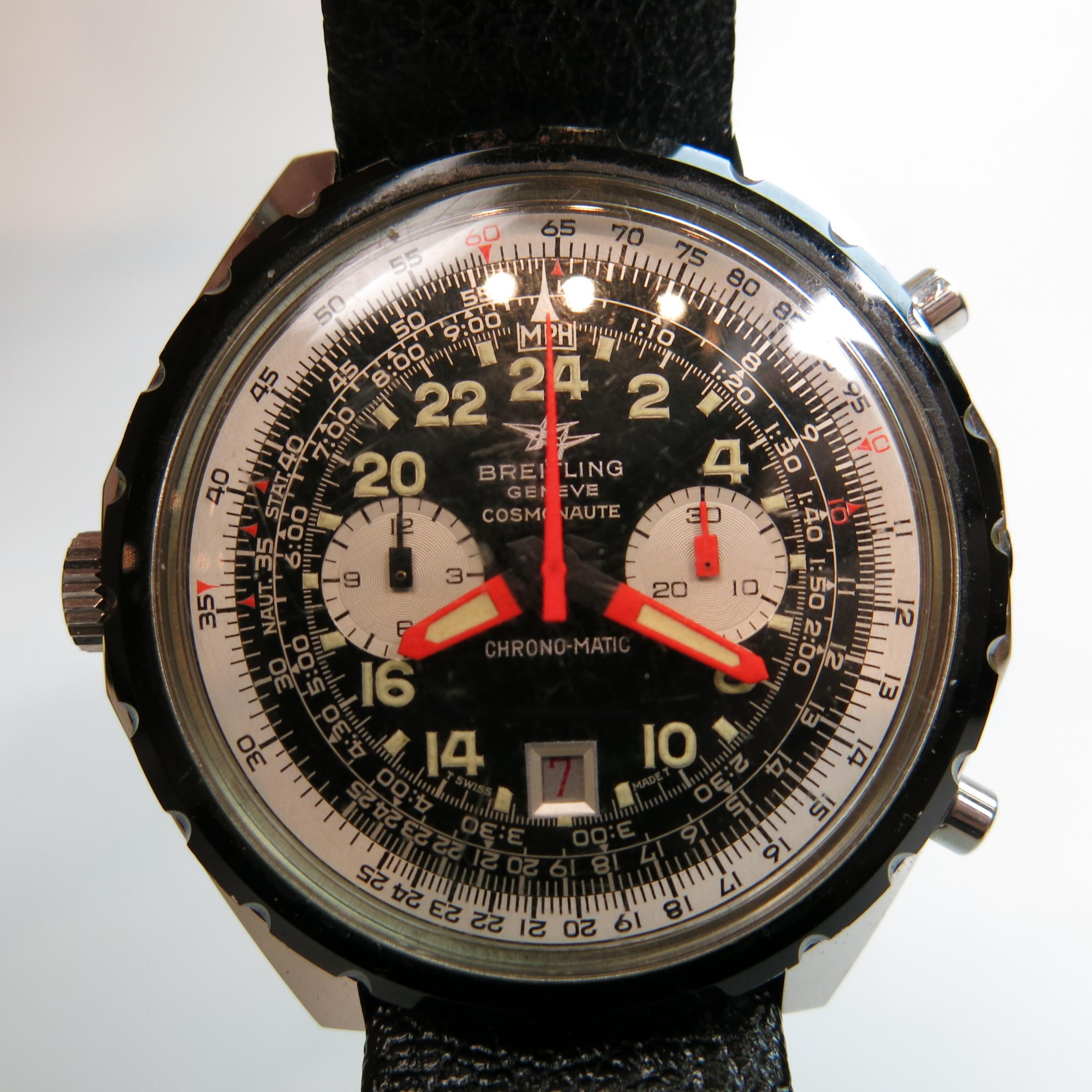 Breitling Cosmonaute Chrono-Matic Wristwatch With Chronograph And Date