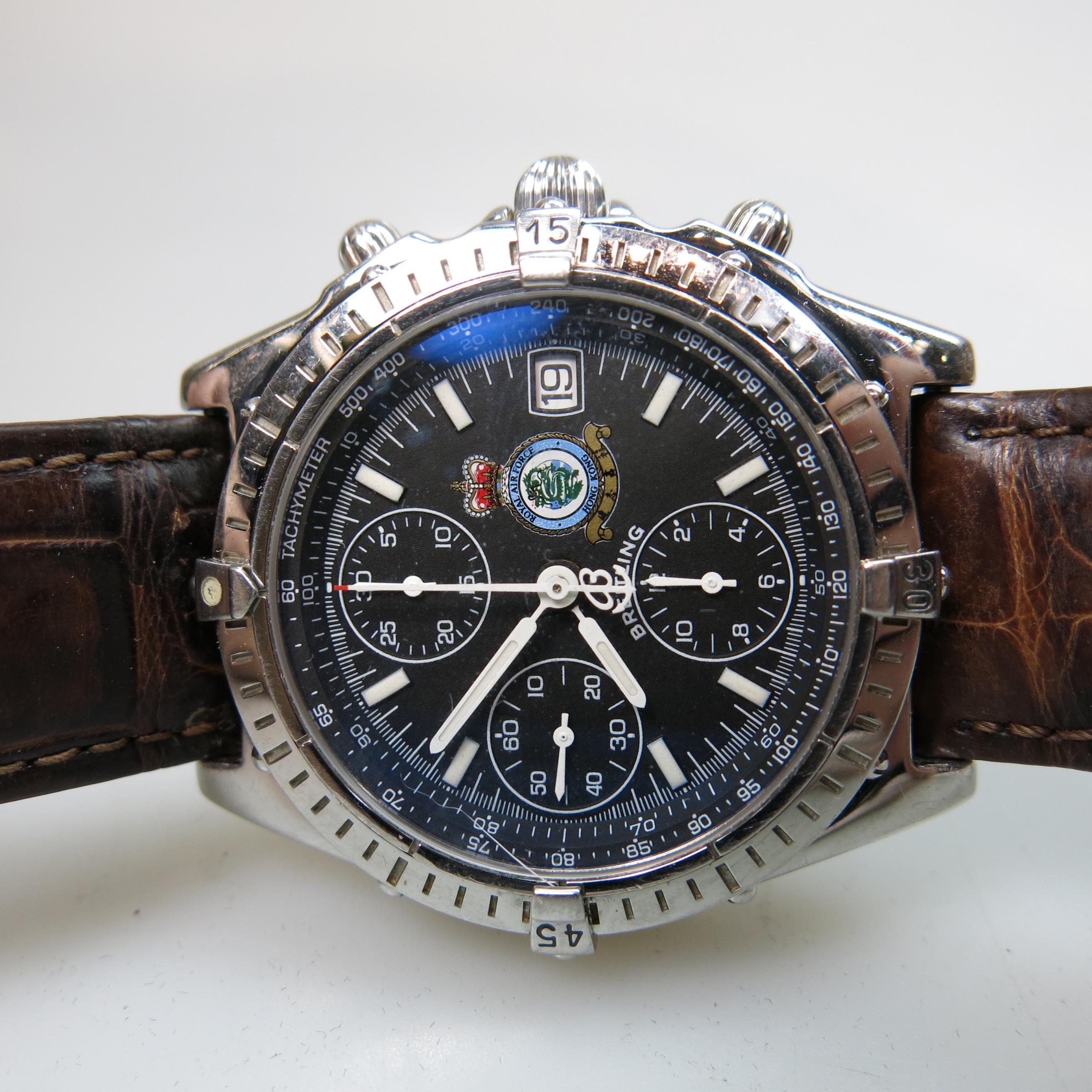 Breitling Chronomat 'Royal Air Force - Hong Kong' Wristwatch With Date And Chronograph
