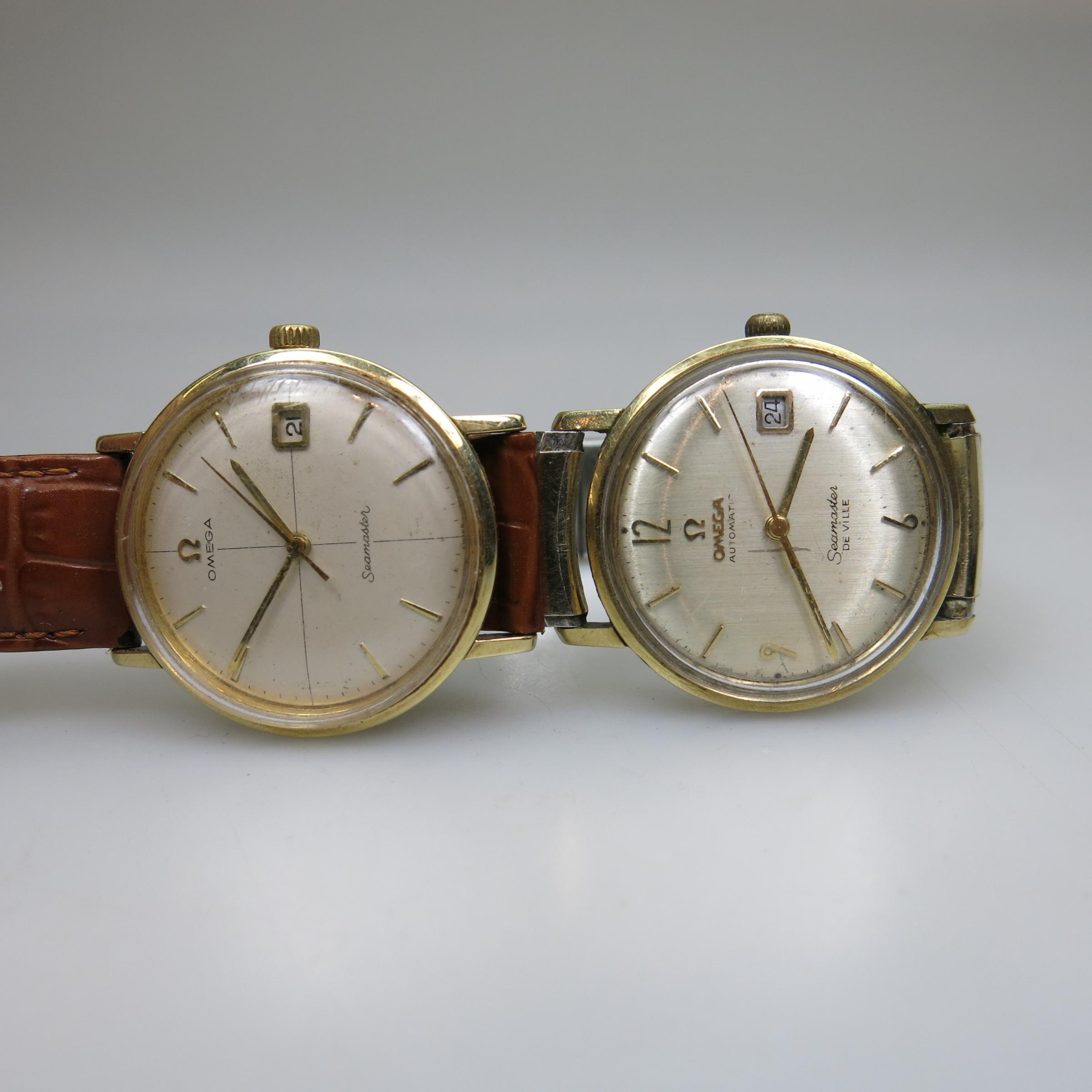 2 Omega Seamaster Wristwatches, With Date