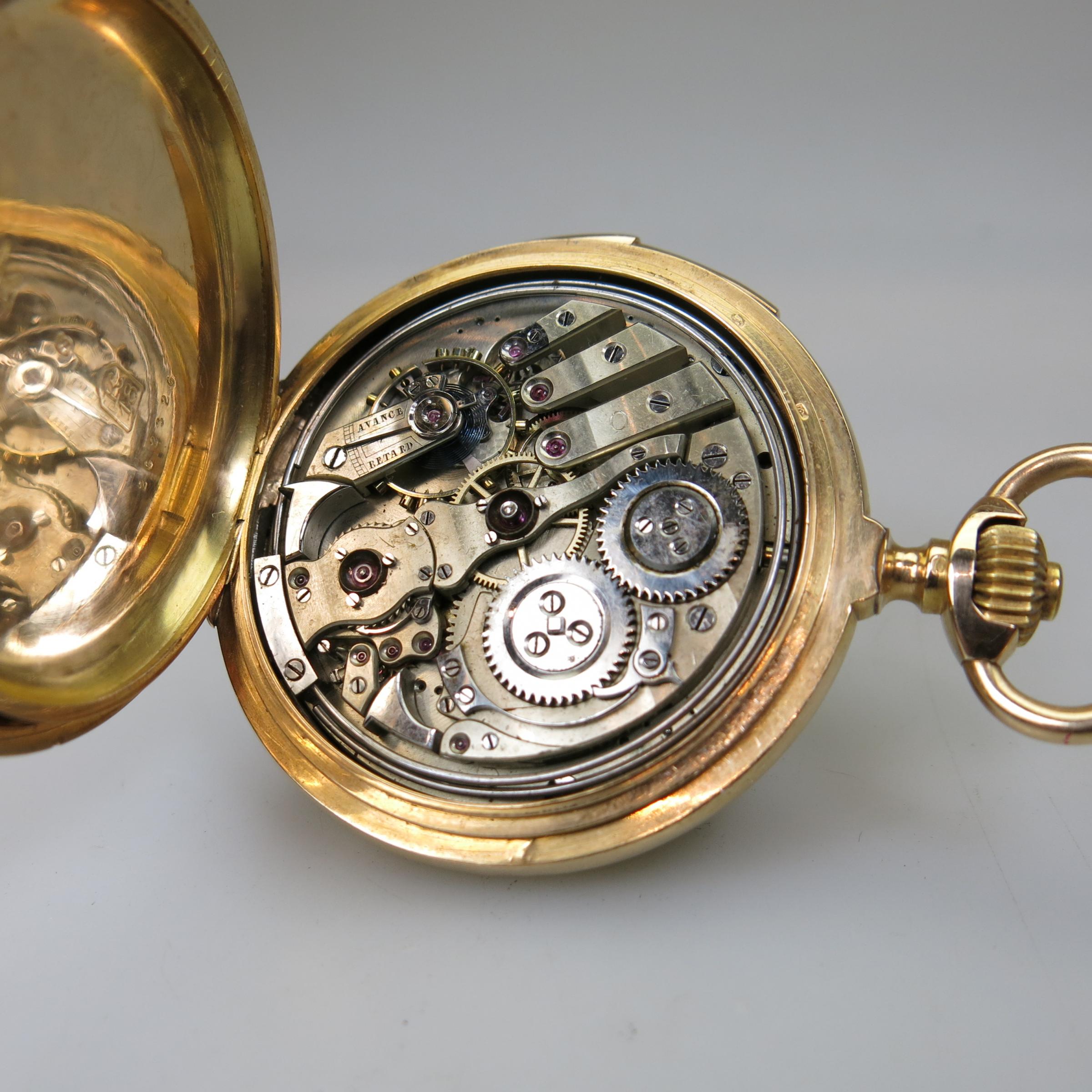 Swiss Stem Wind Pocket Watch With Minute Repeat