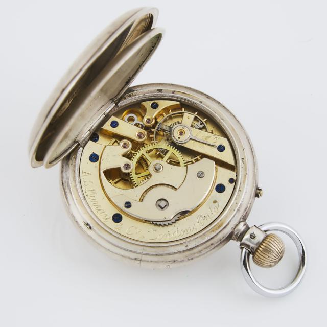 A.S.Murray Of London Ontario Openface Stem Wind Pocket Watch