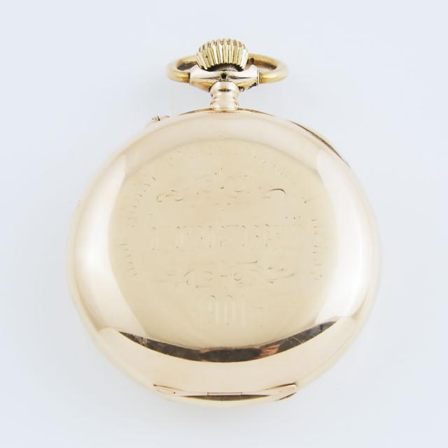 Longines Openface Stem Wind Pin-Set Pocket Watch, With Chronograph