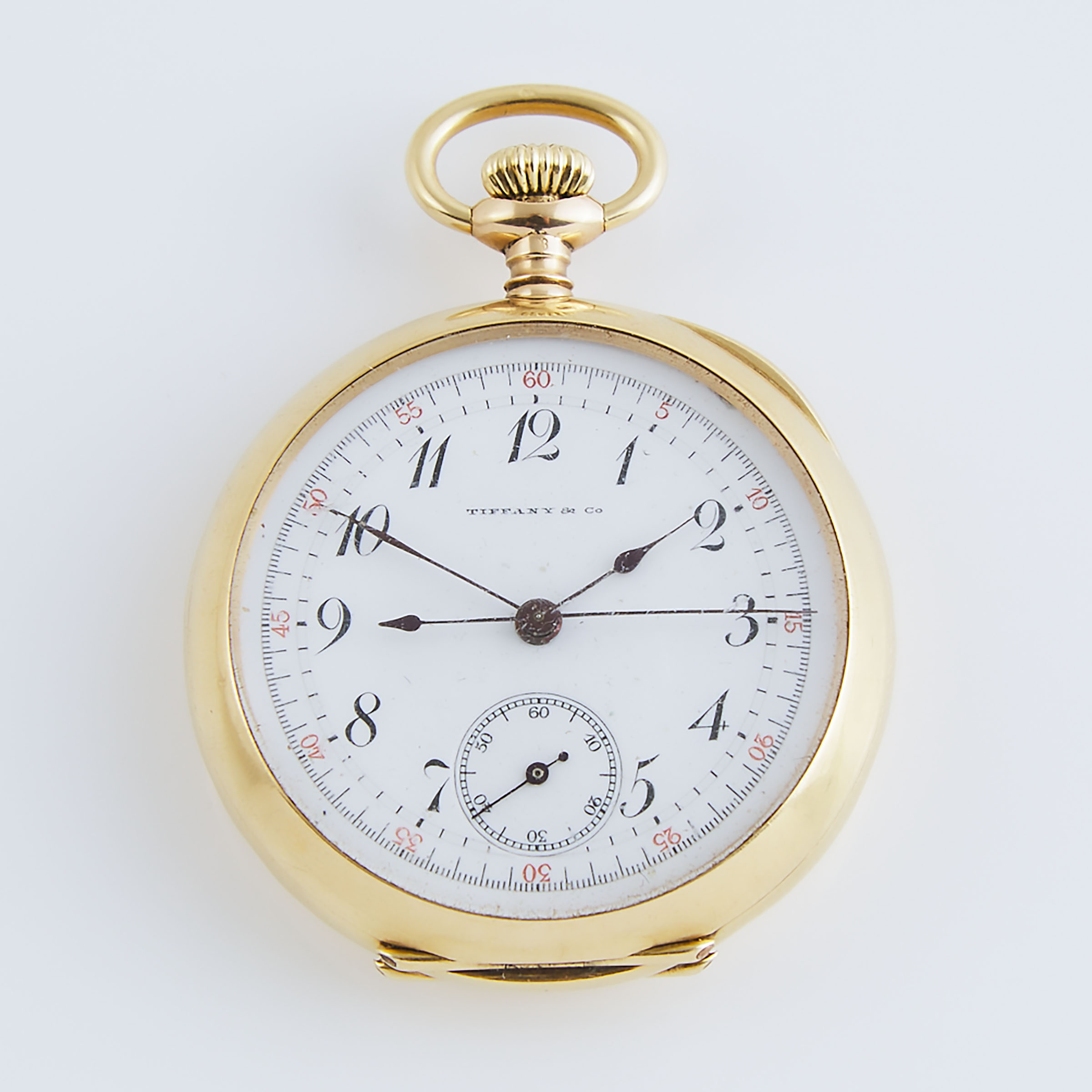 Tiffany & Co. Lady's Openface Stemwind Pocket Watch With Chronograph