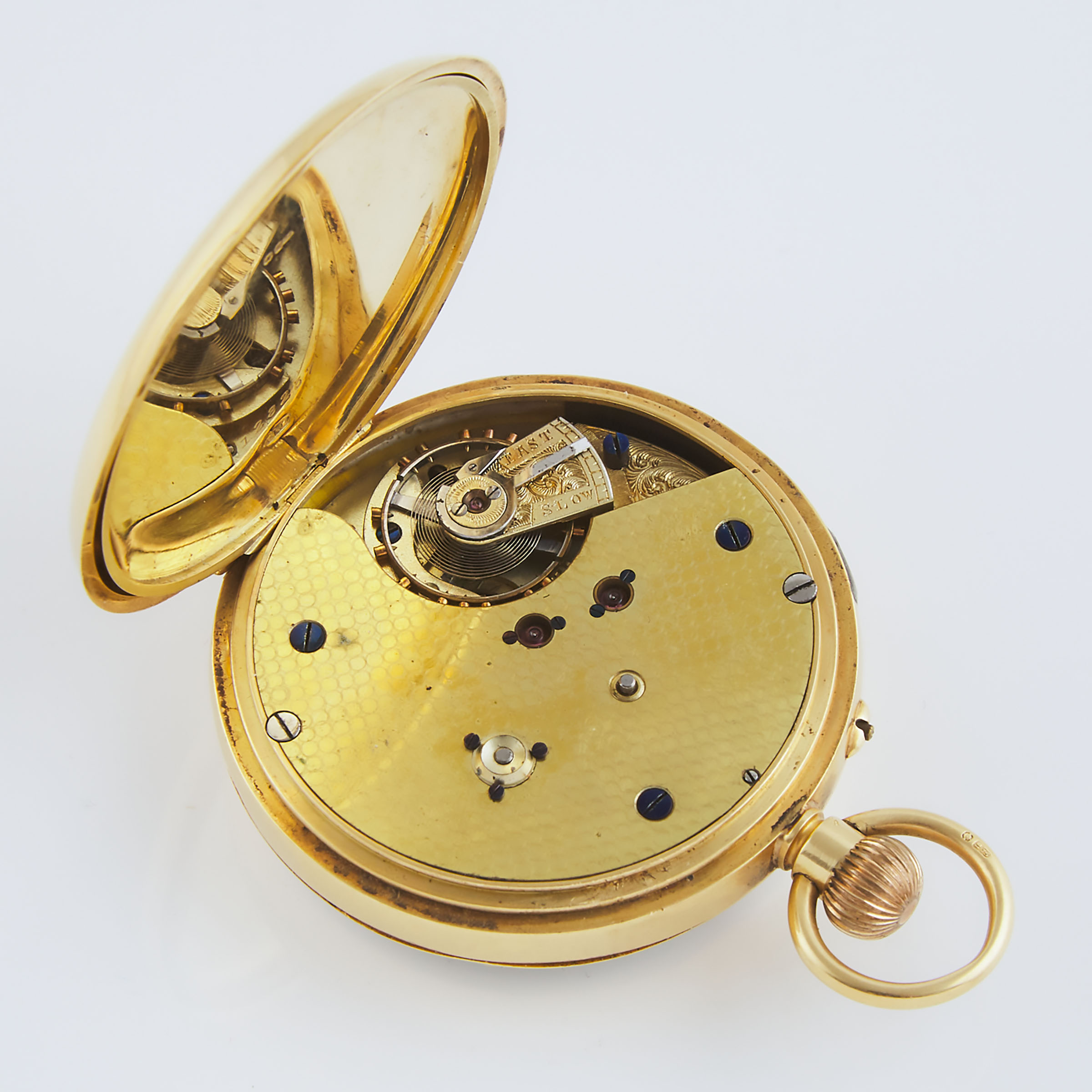 H.L.Brown & Sons Of London & Sheffield Openface Stem Wind Stop/Start Chronograph Pocket Watch