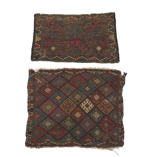 Two Jaff Kurd Bag Faces, Persian, c.1980/90 and c.1910/20