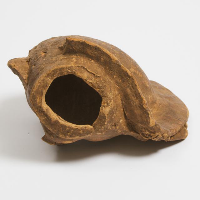 Pre-Colombian Terra Cotta Head, possibly Chupicuaro, Vera Cruz or Tabasco, Mexico, 5th-7th c. AD