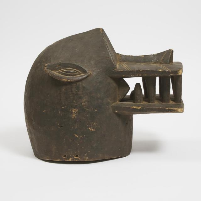 Large Senufo Fire Spitter Helmet Mask, South Africa, late 20th century