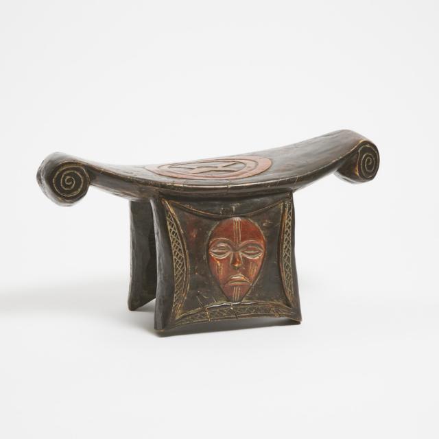 African Stool, possibly Lega, Democratic Republic of Congo, Central Africa, mid to late 20th century