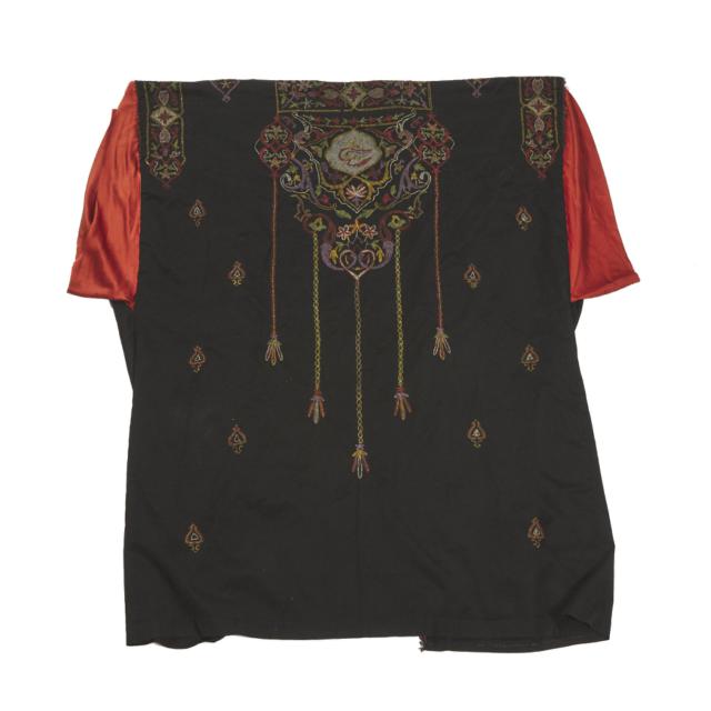 Ottoman Silk Robe with Metallic Thread, Turkish, late 19th century