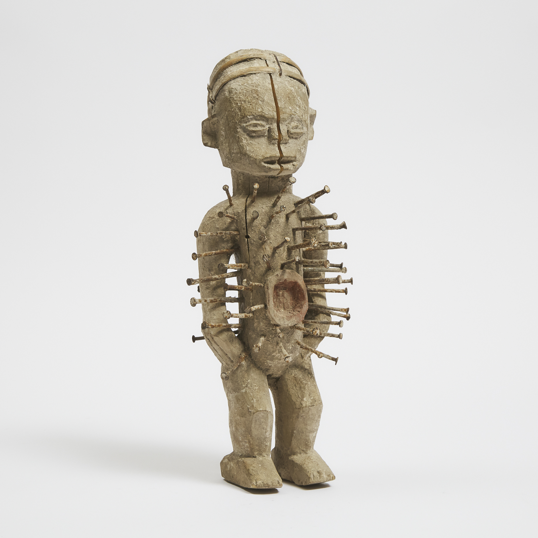 Kongo Power Figure, Democratic Republic of Congo, Central Africa, mid to late 20th century