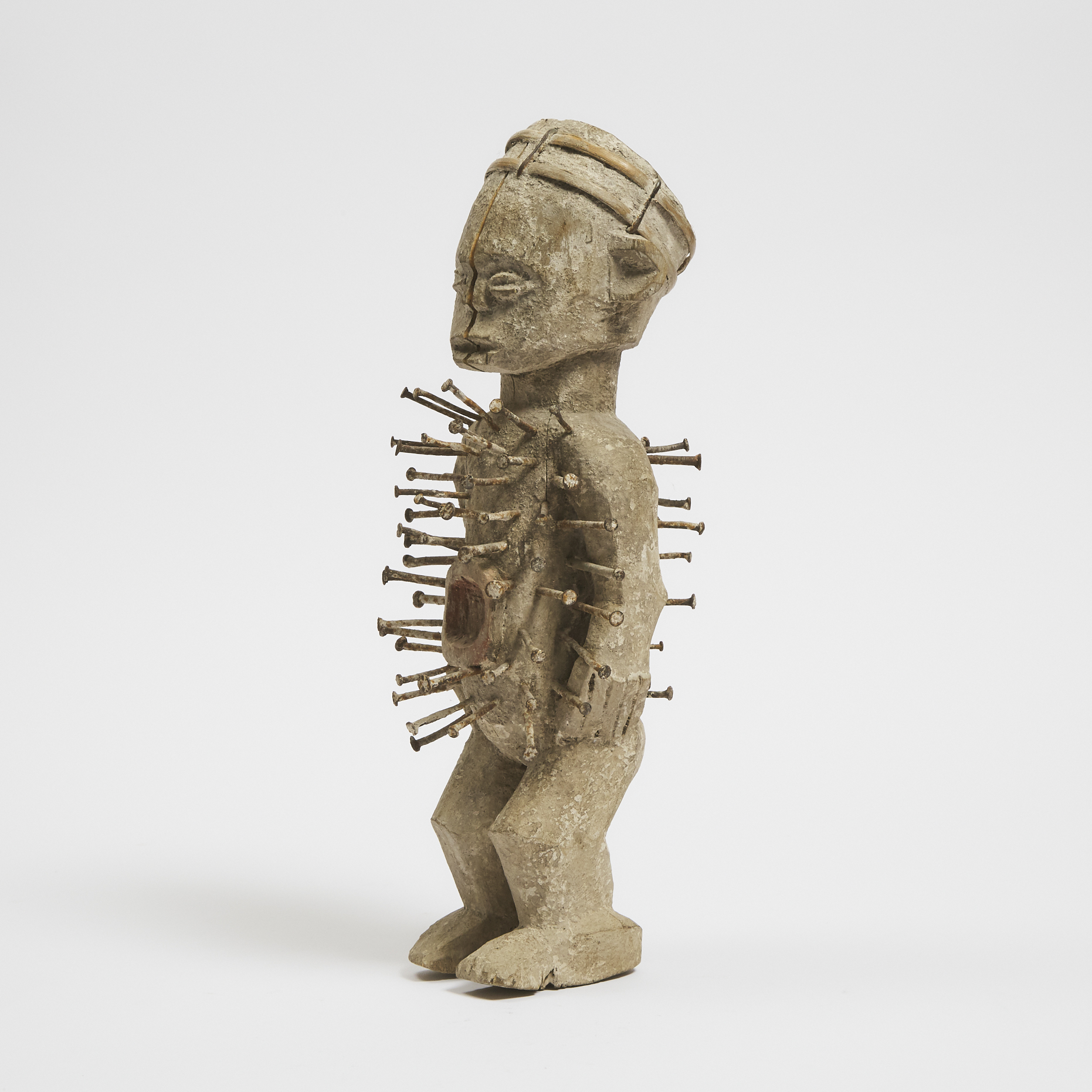 Kongo Power Figure, Democratic Republic of Congo, Central Africa, mid to late 20th century