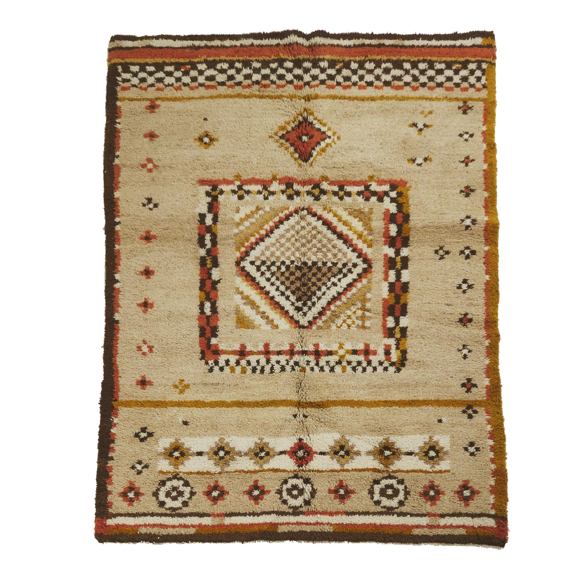 Moroccan Shag Carpet, North Africa, c.1960