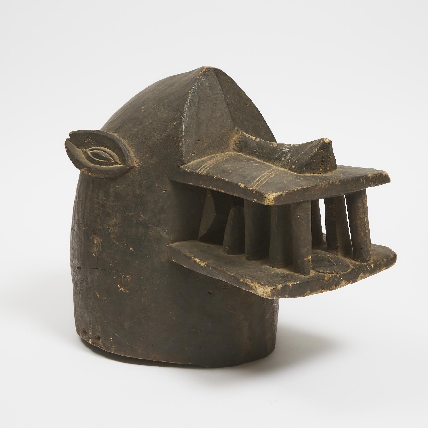 Large Senufo Fire Spitter Helmet Mask, South Africa, late 20th century