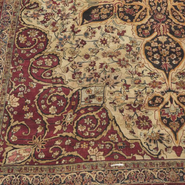 Lavar Kerman Carpet, Persian, c.1880